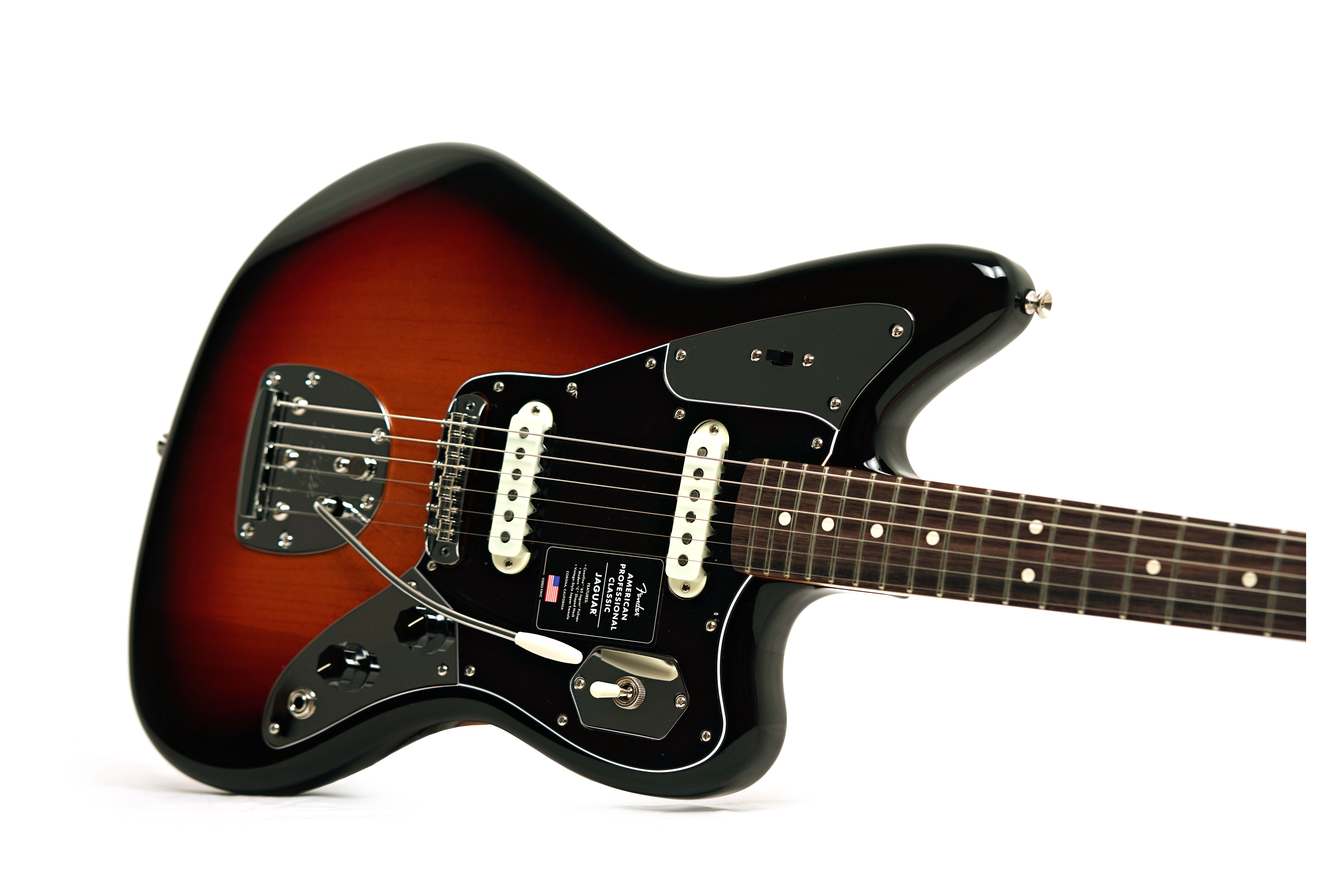 Fender American Professional Classic Jaguar 3-Tone Sunburst Rosewood Fingerboard #US25102822