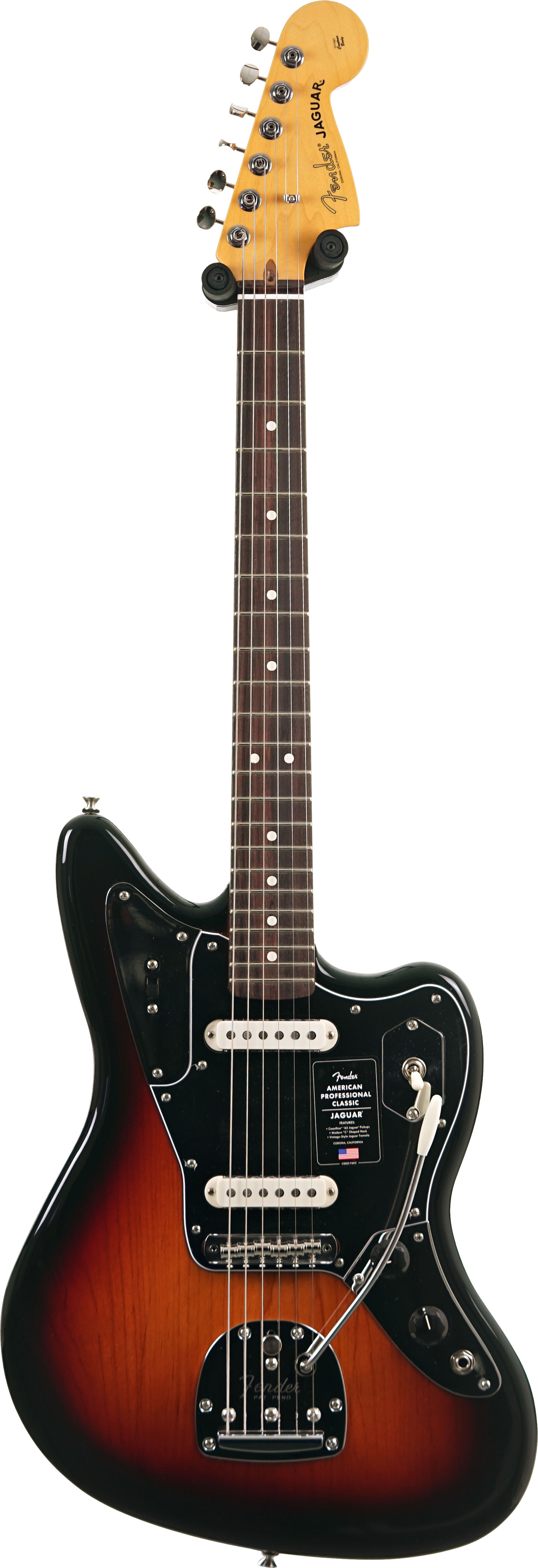 Fender American Professional Classic Jaguar 3-Tone Sunburst Rosewood Fingerboard #US25094478