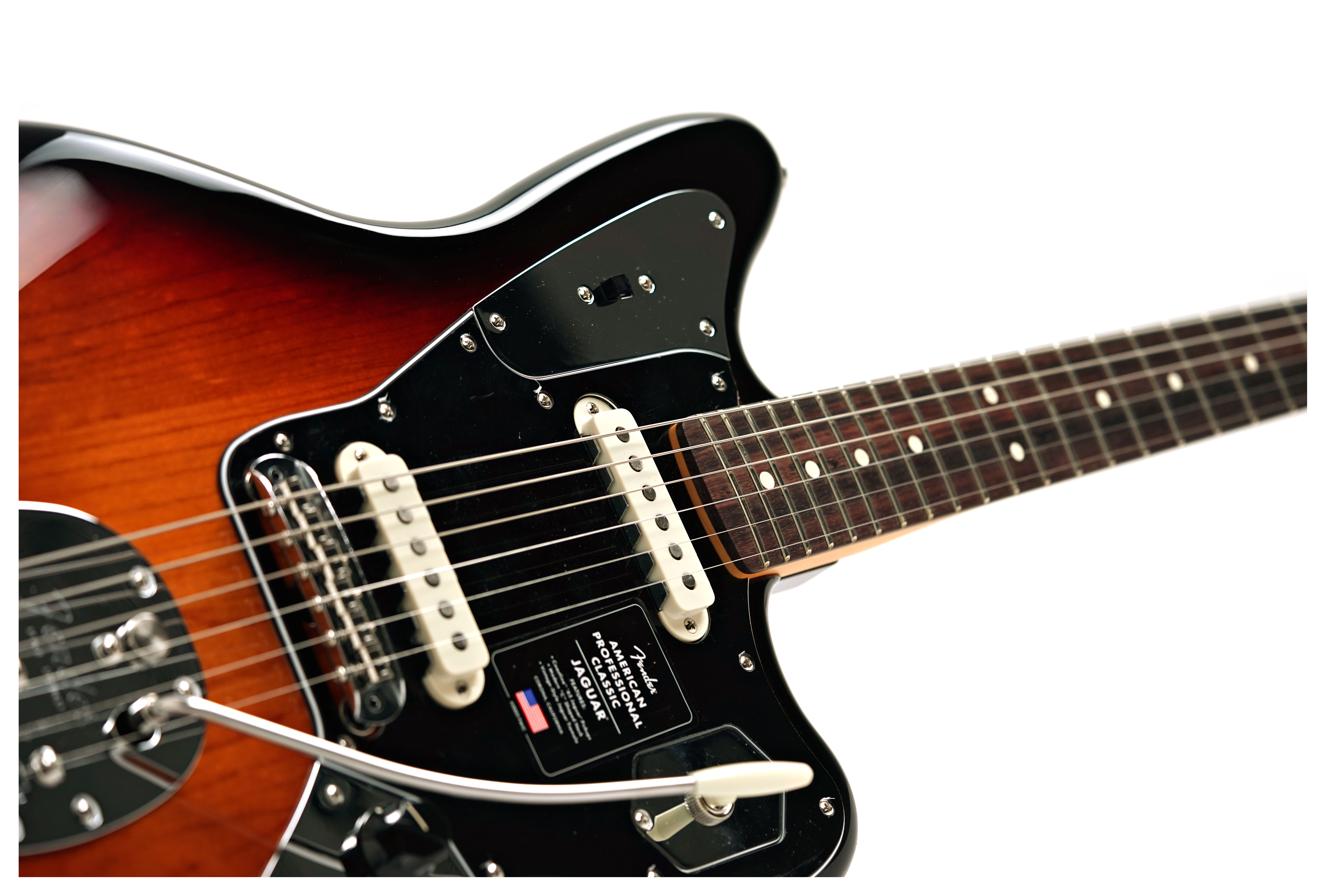 Fender American Professional Classic Jaguar 3-Tone Sunburst Rosewood Fingerboard #US25094478