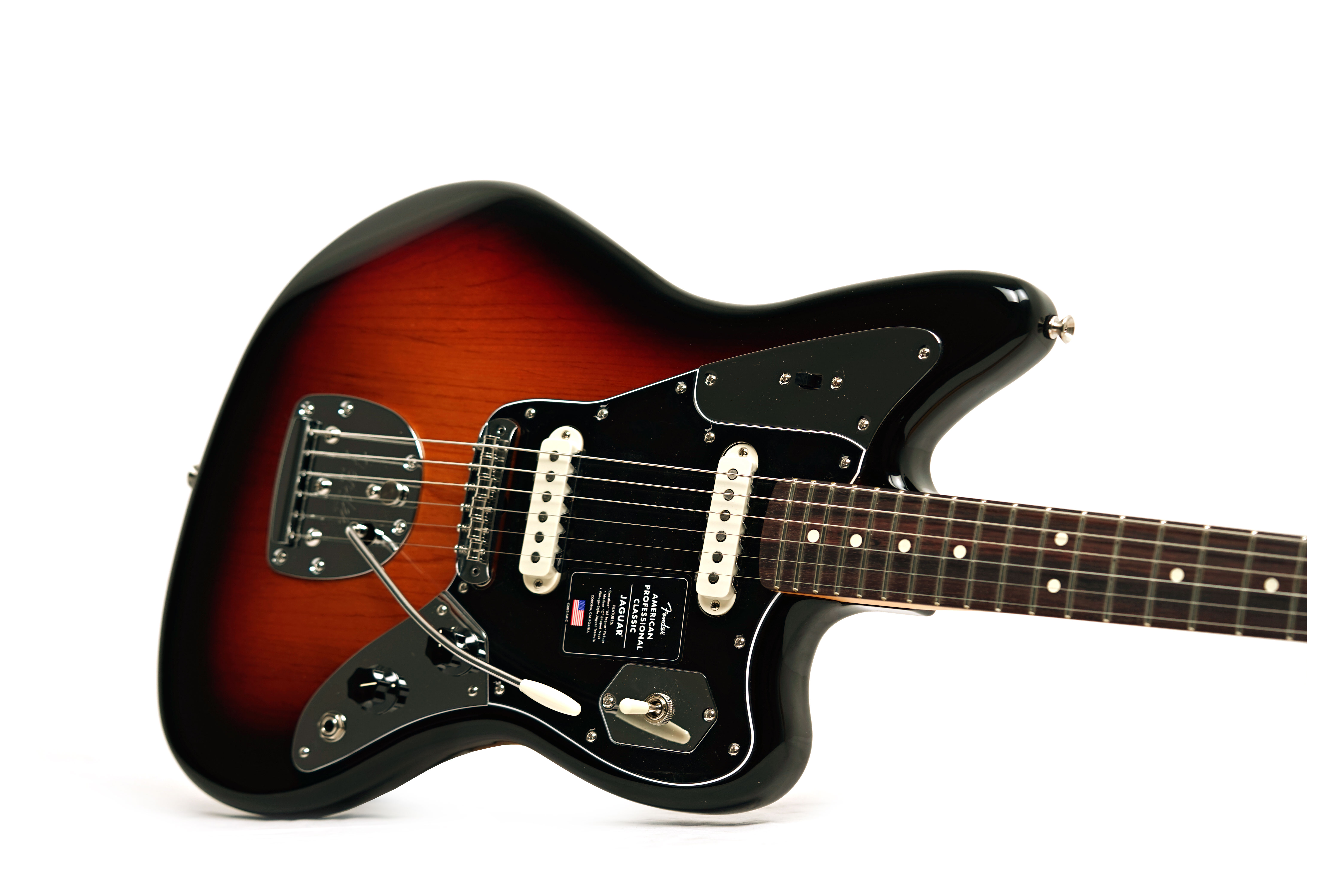 Fender American Professional Classic Jaguar 3-Tone Sunburst Rosewood Fingerboard #US25094478