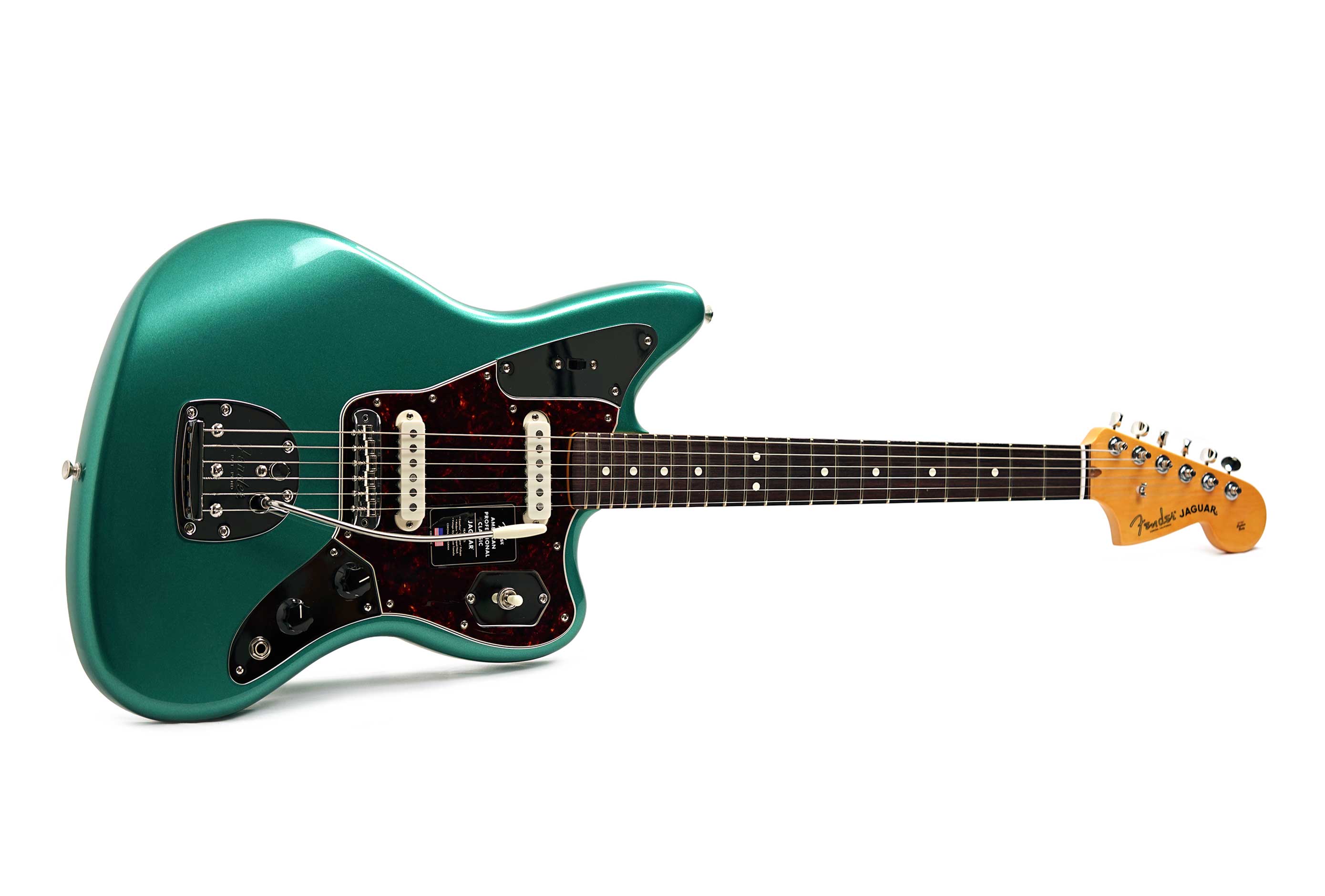 Fender American Professional Classic Jaguar Faded Sherwood Green Metallic Rosewood Fingerboard #US25088947