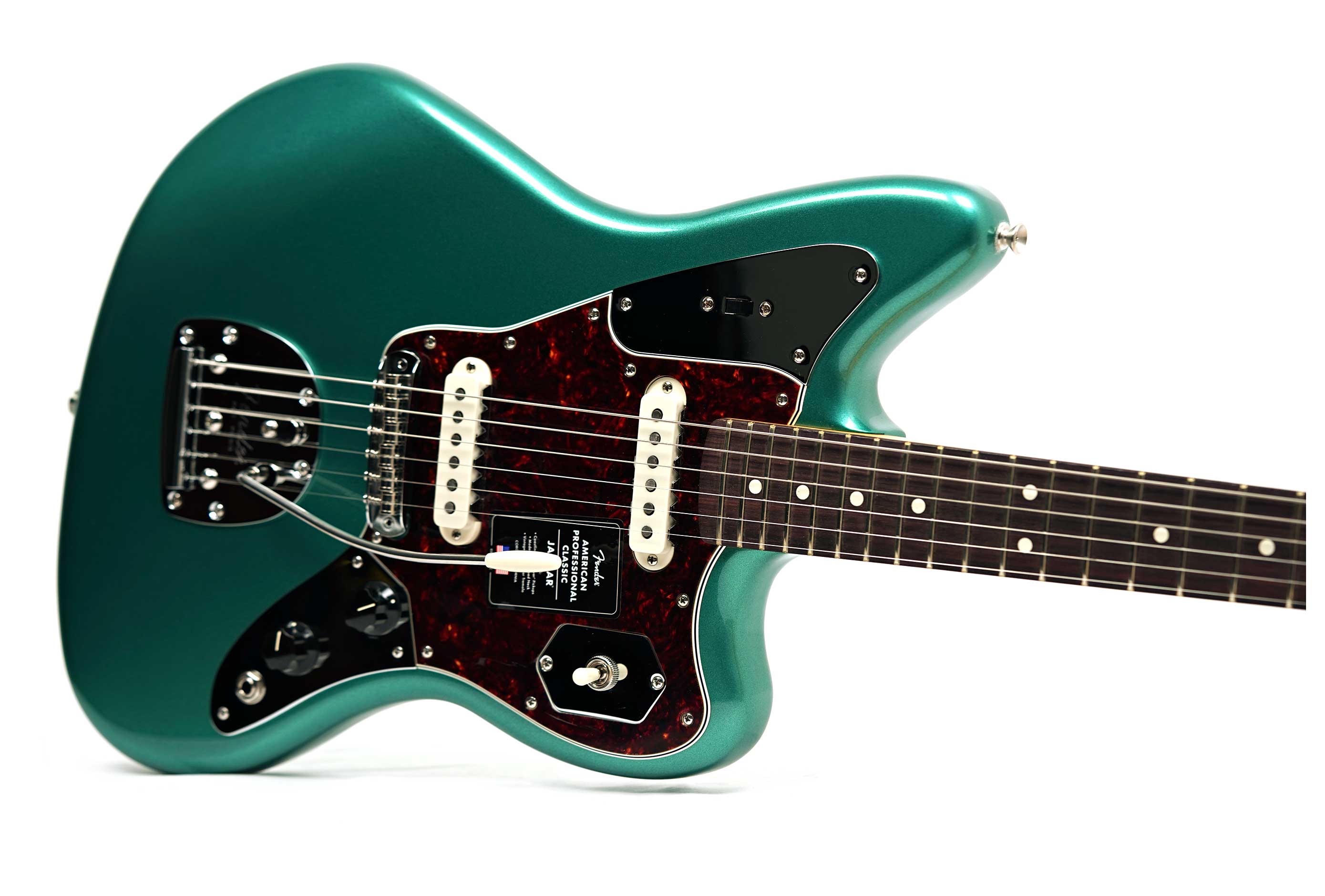 Fender American Professional Classic Jaguar Faded Sherwood Green Metallic Rosewood Fingerboard #US25088947
