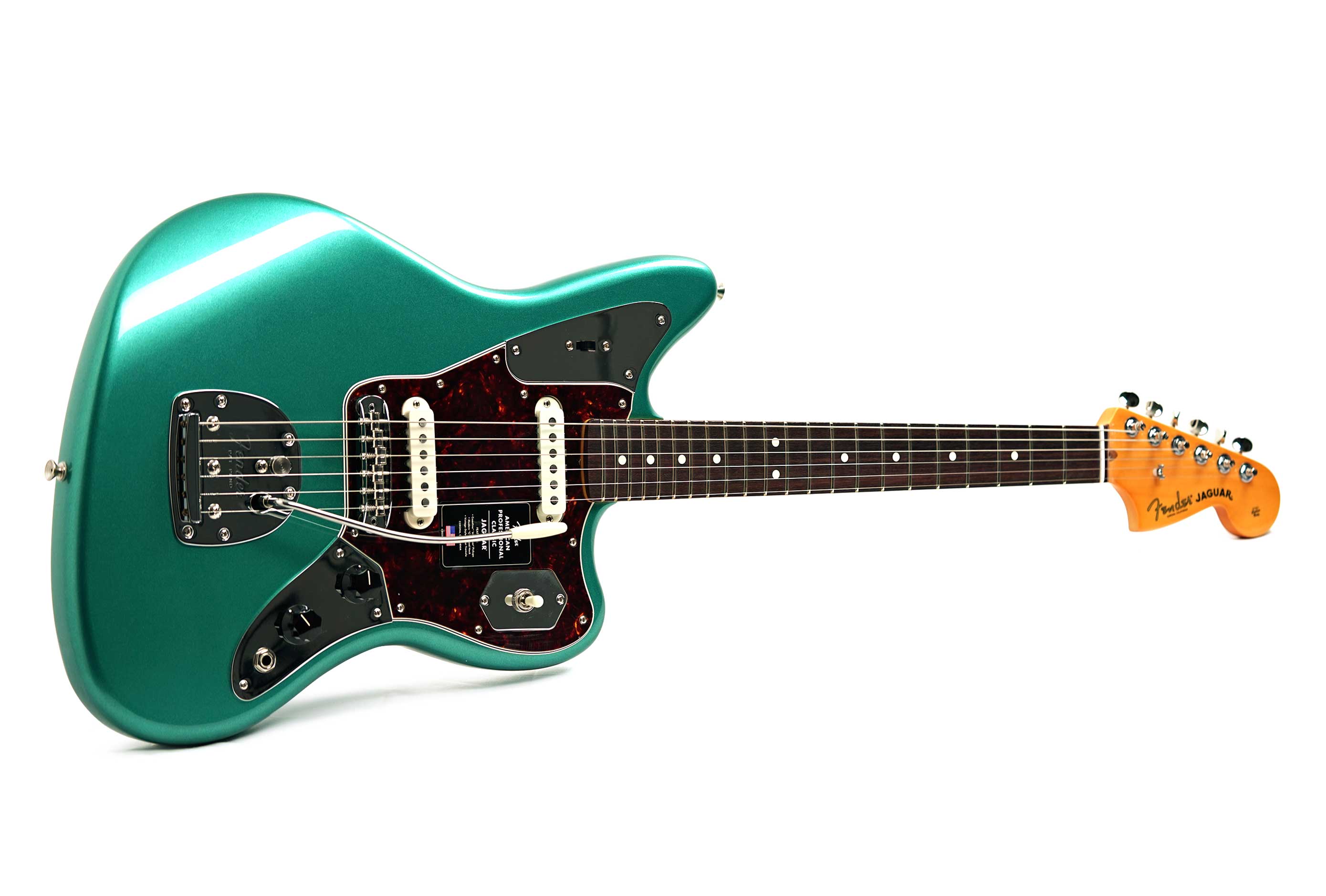 Fender American Professional Classic Jaguar Faded Sherwood Green Metallic Rosewood Fingerboard #US26027719