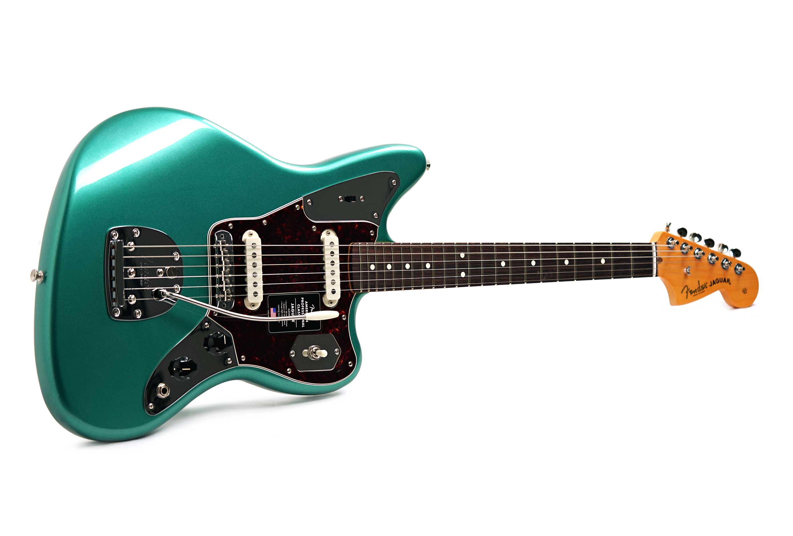 Fender American Professional Classic Jaguar Faded Sherwood Green Metallic Rosewood Fingerboard #US25104222
