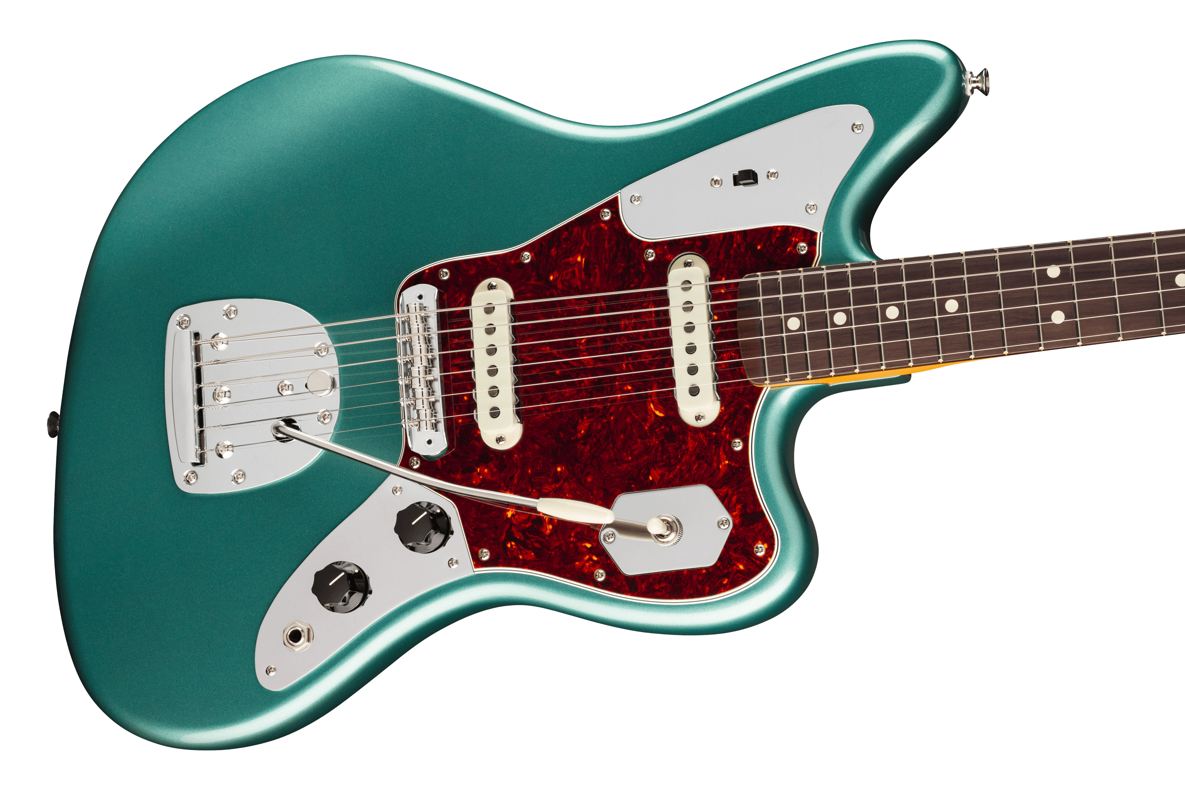 Fender American Professional Classic Jaguar Faded Sherwood Green Metallic Rosewood Fingerboard