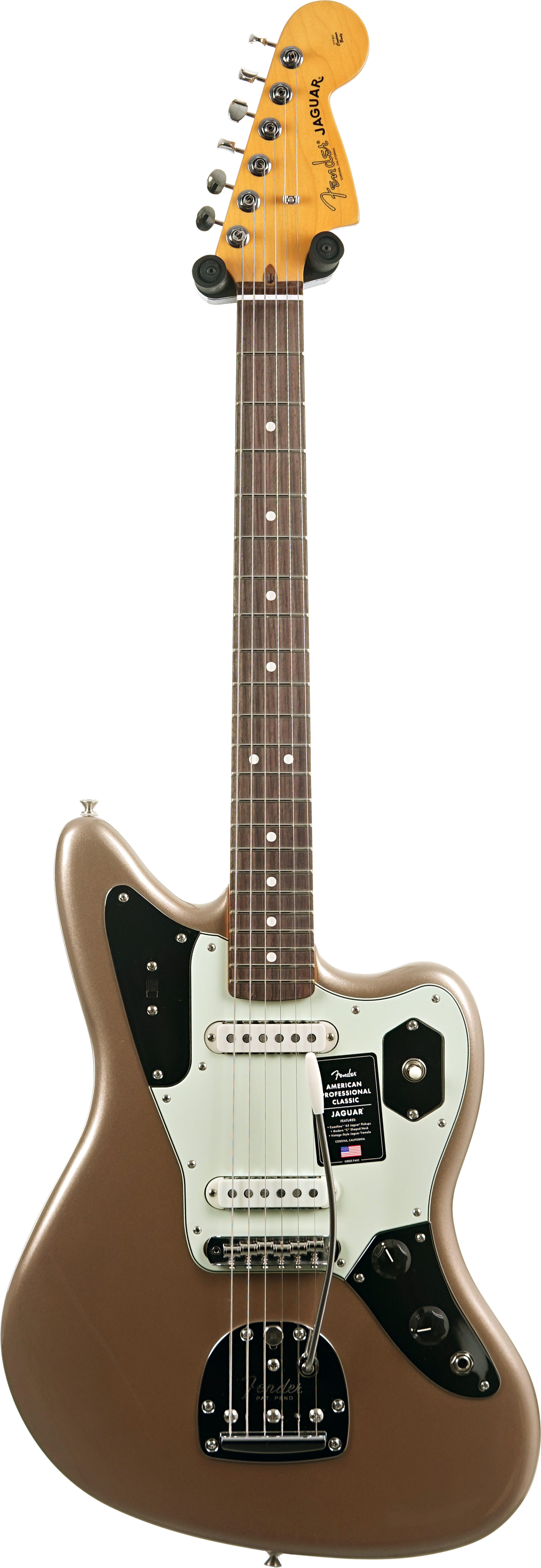 Fender American Professional Classic Jaguar Faded Firemist Gold Rosewood Fingerboard #US25096909