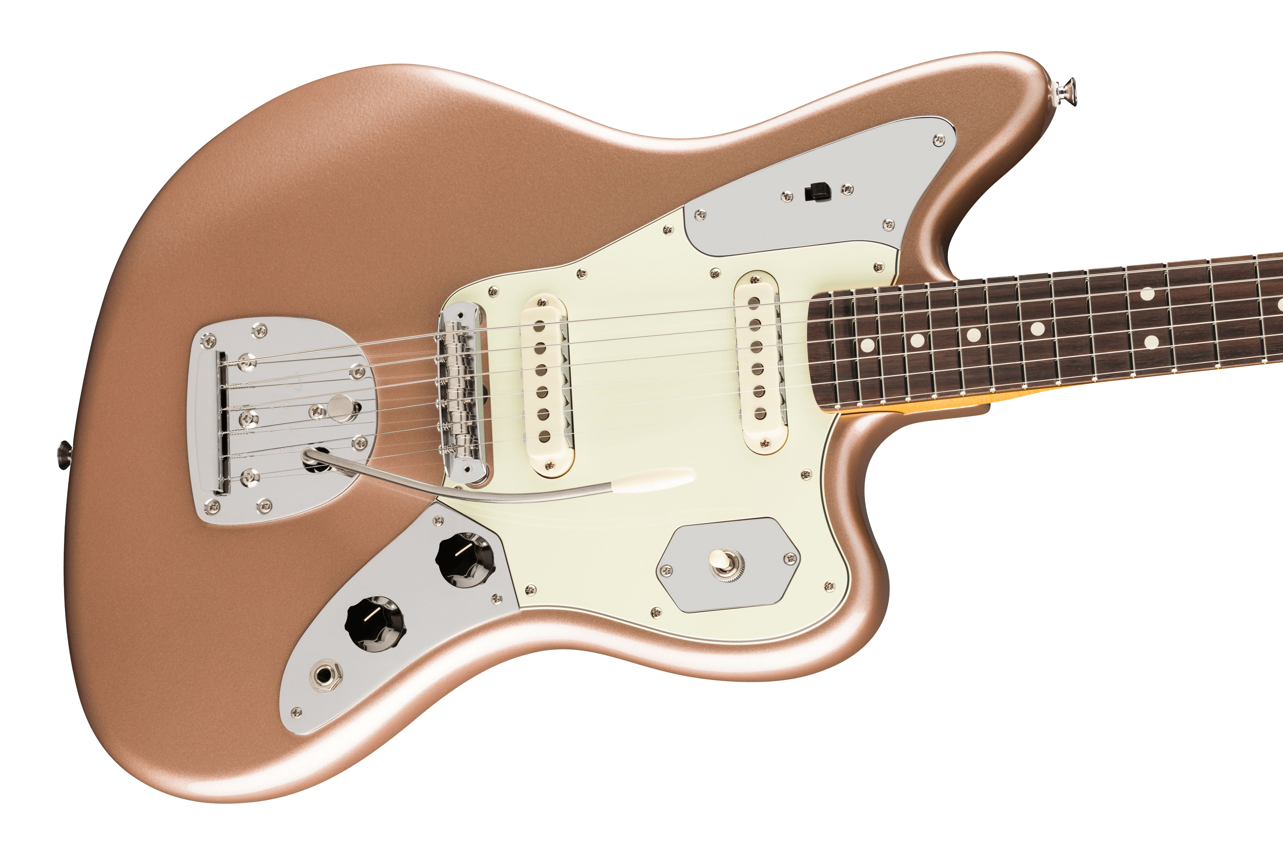 Fender American Professional Classic Jaguar Faded Firemist Gold Rosewood Fingerboard