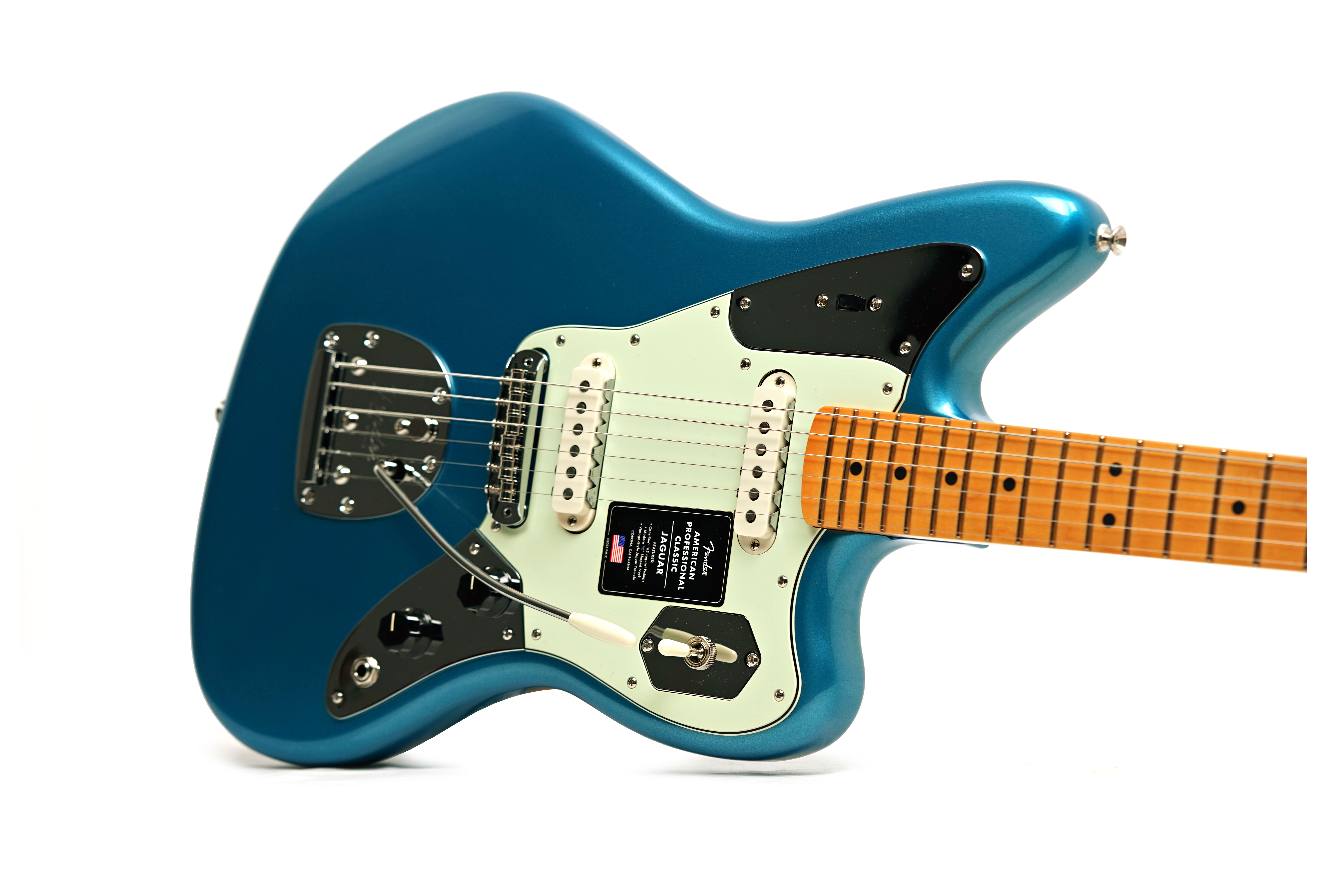 Fender American Professional Classic Jaguar Faded Lake Placid Blue Maple Fingerboard #US25108130