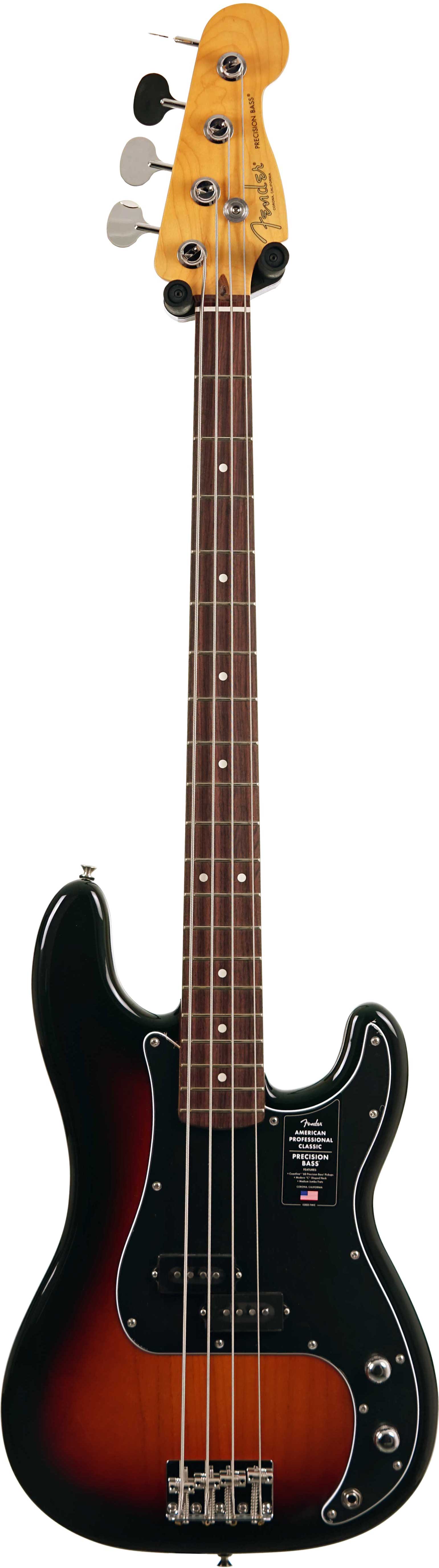 Fender American Professional Classic Precision Bass 3-Colour Sunburst Rosewood Fingerboard #US25095814