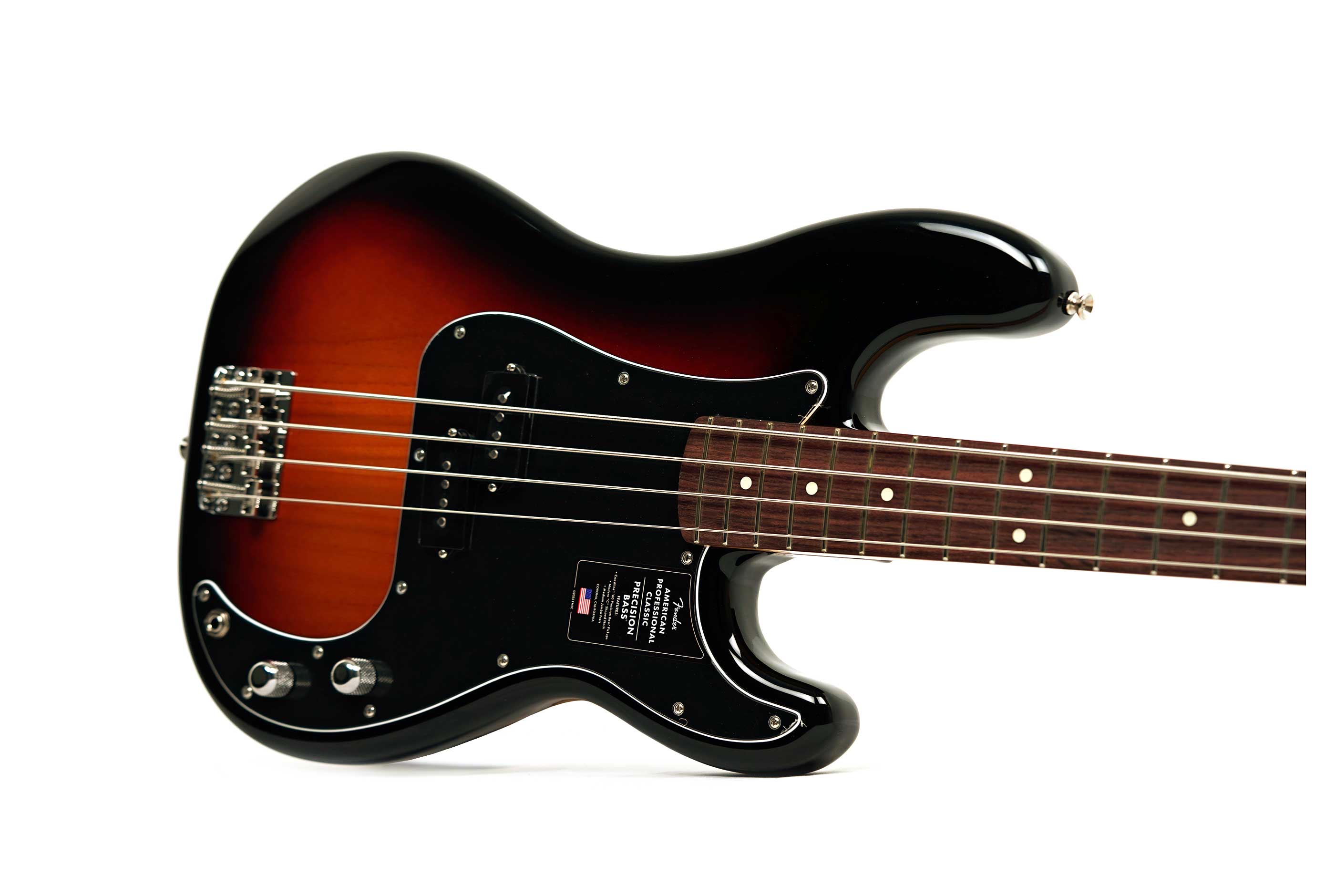 Fender American Professional Classic Precision Bass 3-Colour Sunburst Rosewood Fingerboard #US25095814