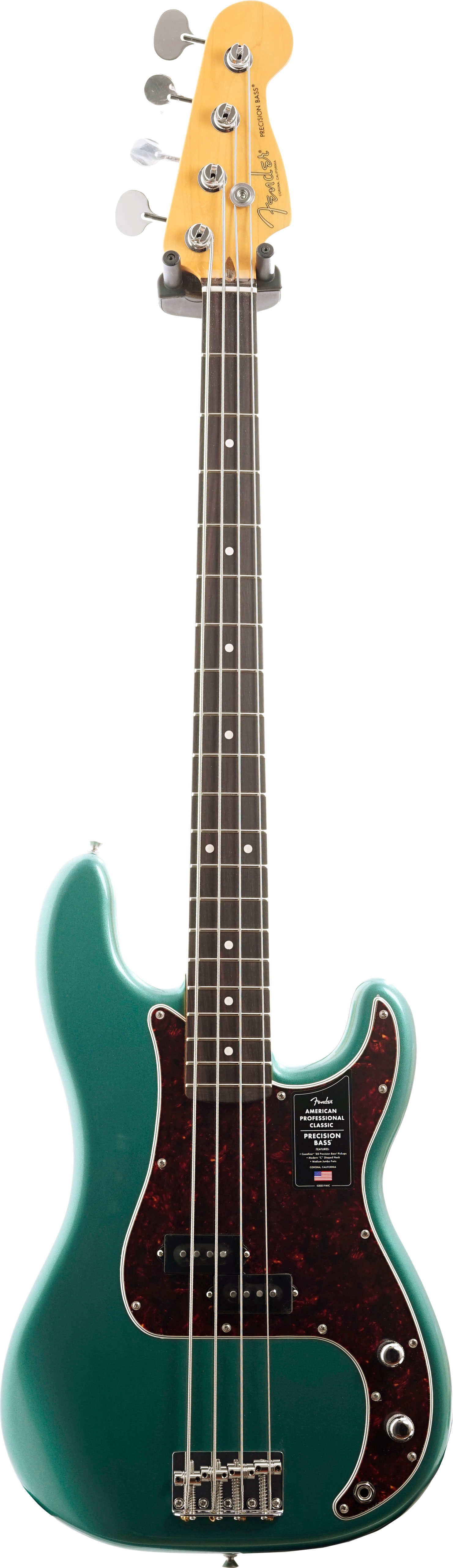 Fender American Professional Classic Precision Bass Faded Sherwood Green Metallic Rosewood Fingerboard #US2505871637