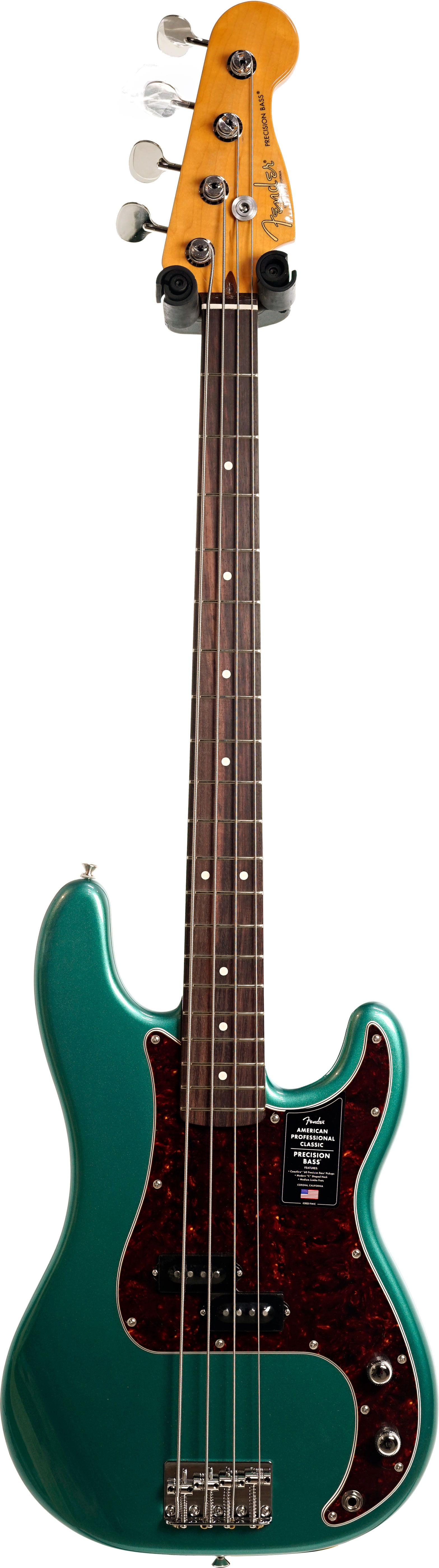 Fender American Professional Classic Precision Bass Faded Sherwood Green Metallic Rosewood Fingerboard (Nearly New) #US25068878
