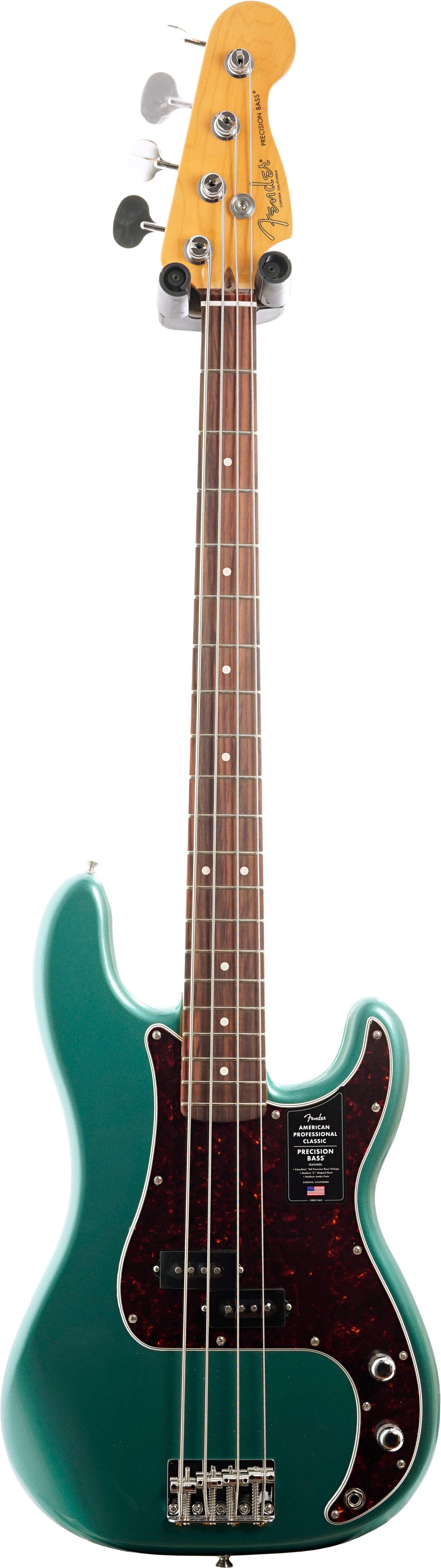Fender American Professional Classic Precision Bass Faded Sherwood Green Metallic Rosewood Fingerboard #US26027700