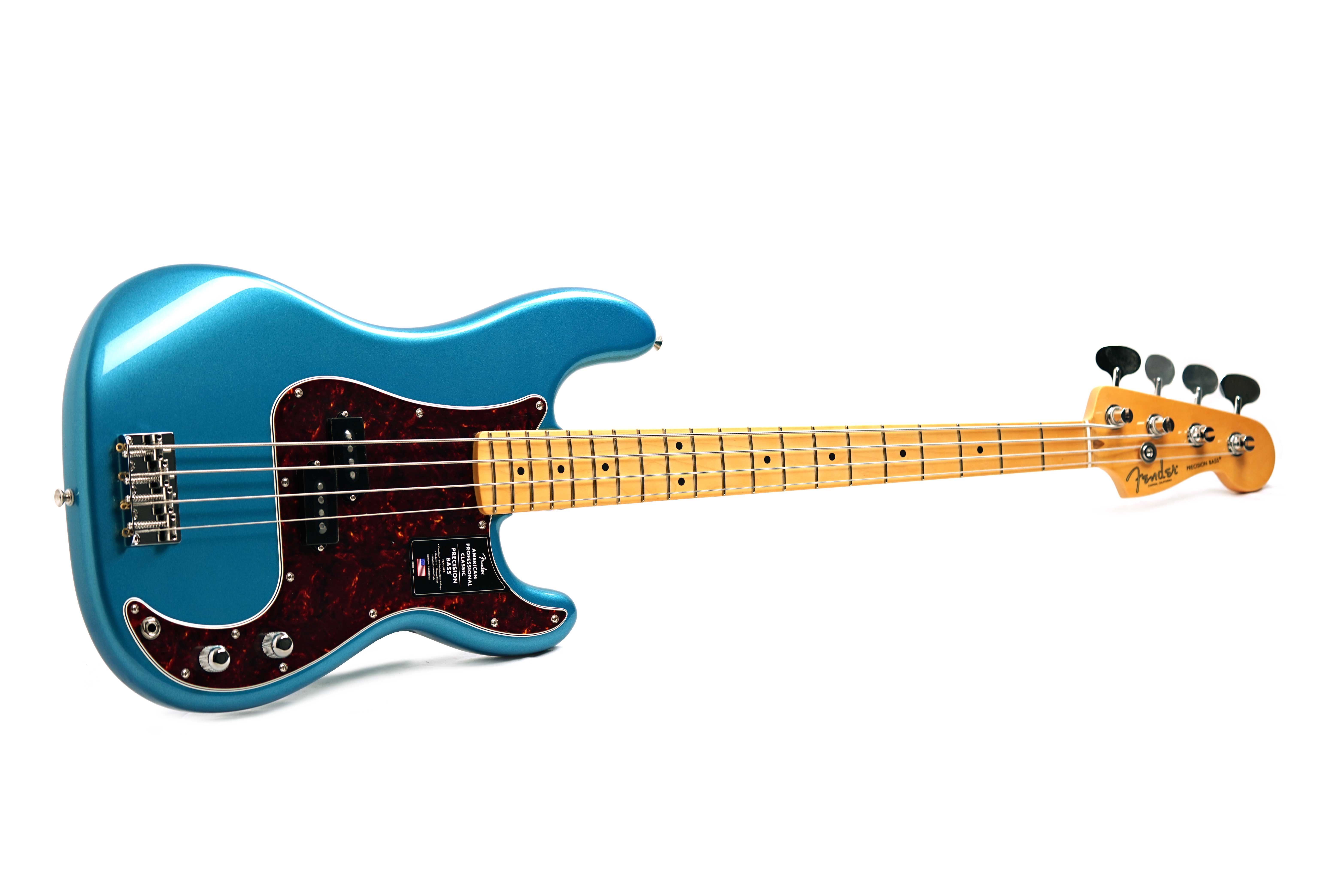 Fender American Professional Classic Precision Bass Faded Lake Placid Blue Maple Fingerboard #US25052586