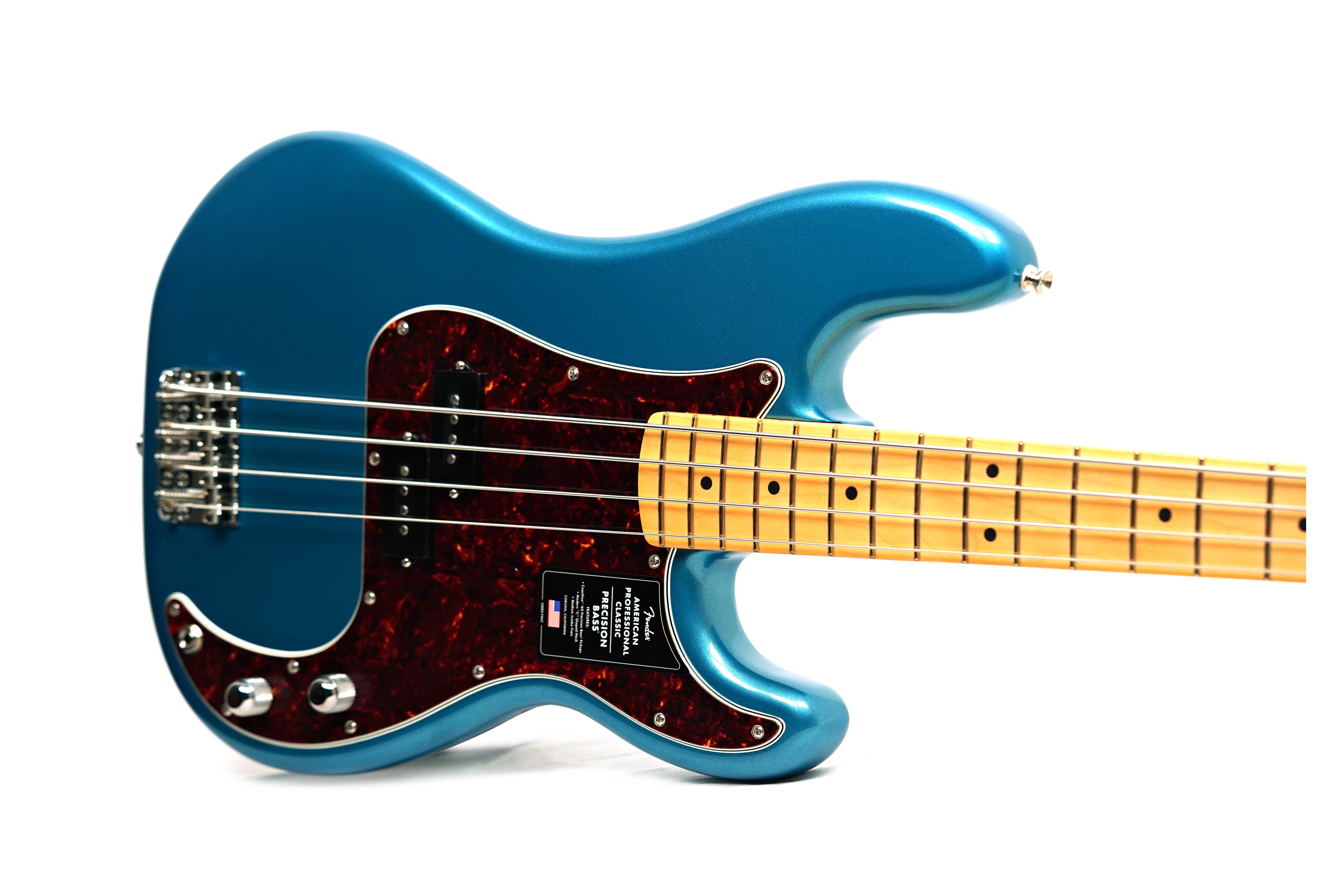Fender American Professional Classic Precision Bass Faded Lake Placid Blue Maple Fingerboard #US25052586