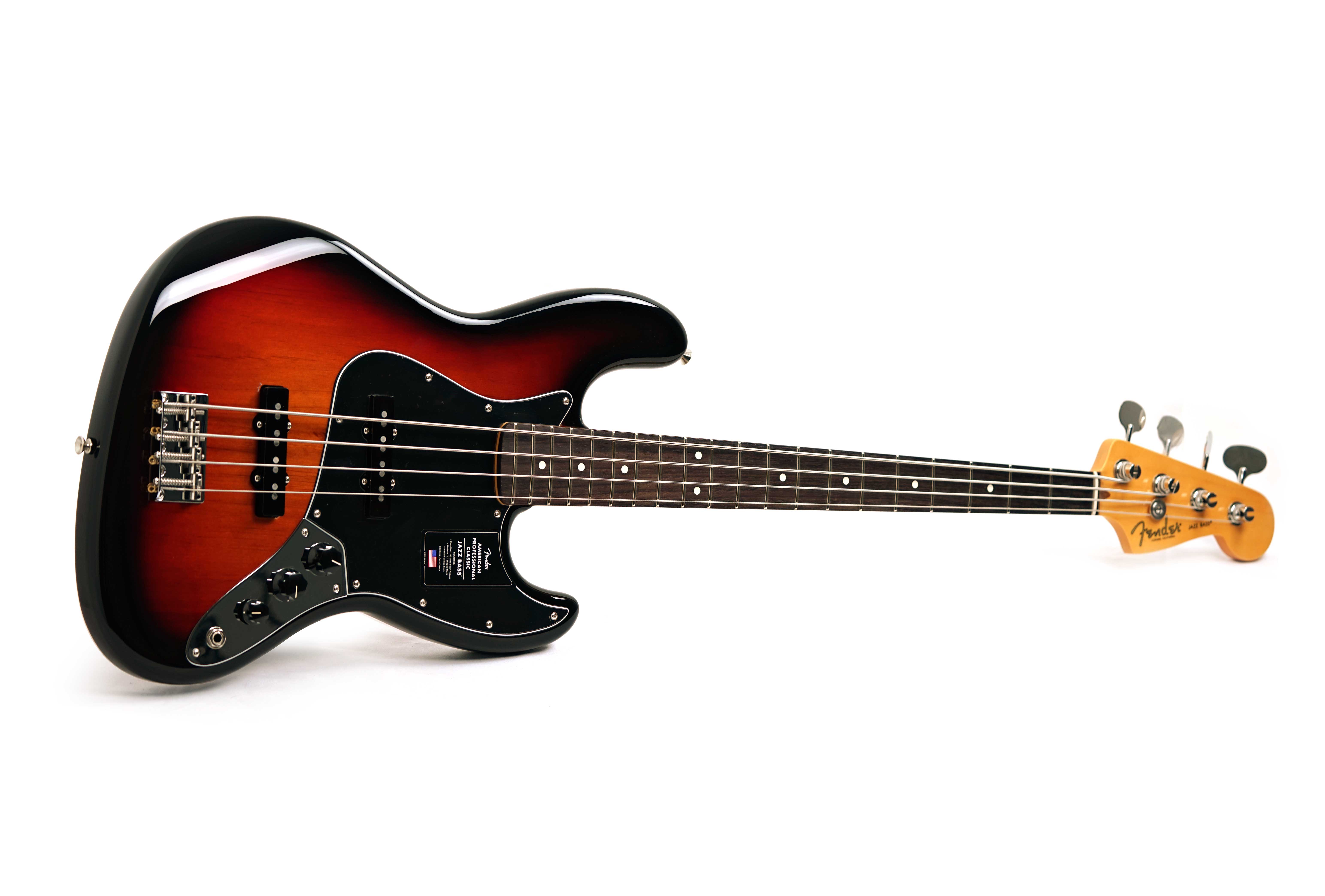 Fender American Professional Classic Jazz Bass 3-Colour Sunburst Rosewood Fingerboard #US25100644