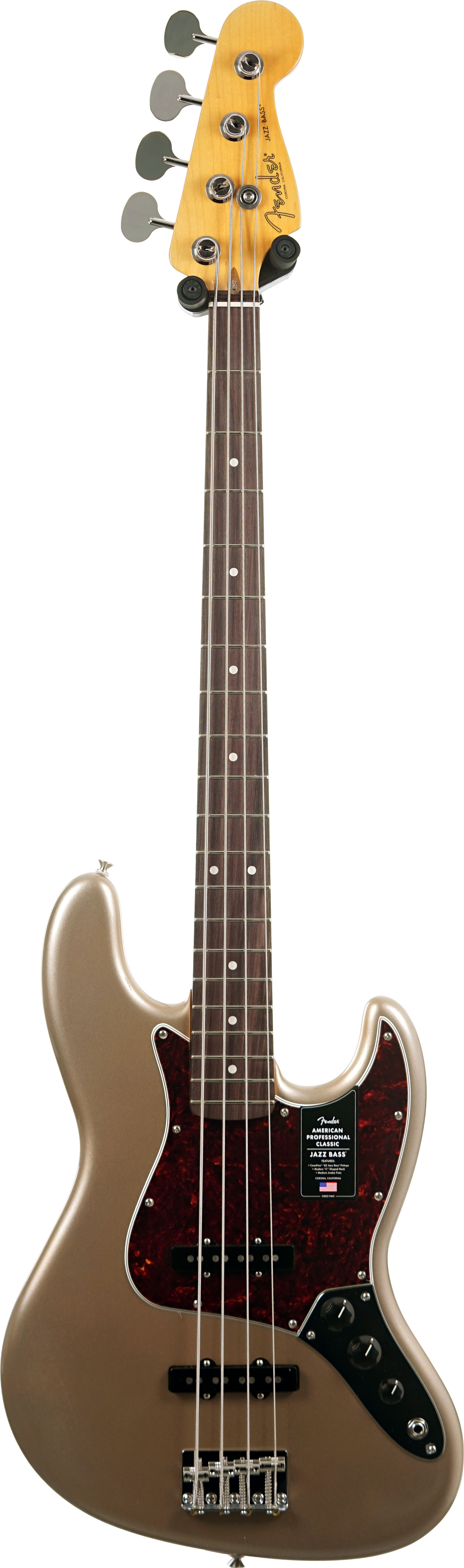 Fender American Professional Classic Jazz Bass Faded Firemist Gold Rosewood Fingerboard #US25043030