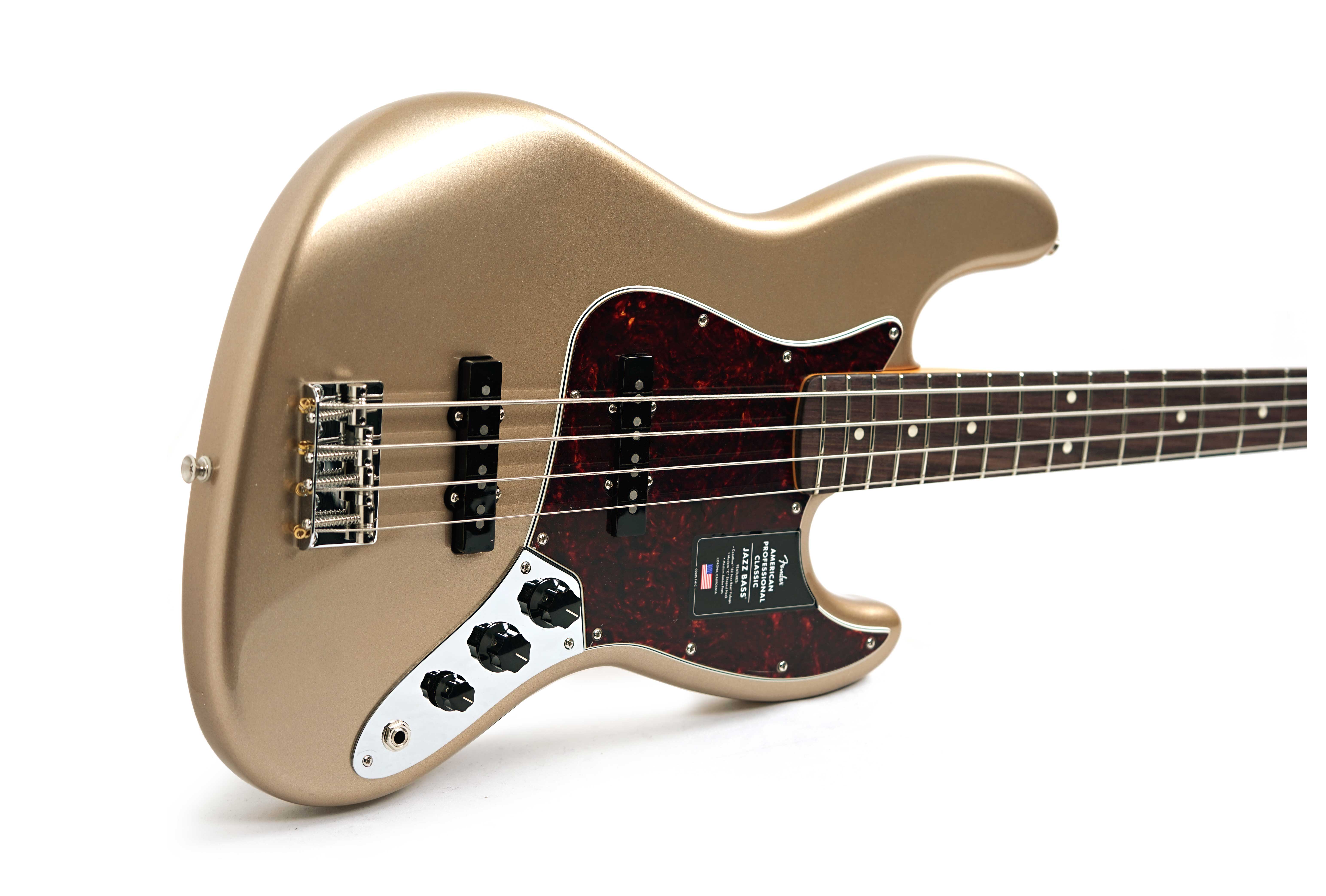 Fender American Professional Classic Jazz Bass Faded Firemist Gold Rosewood Fingerboard #US25043030