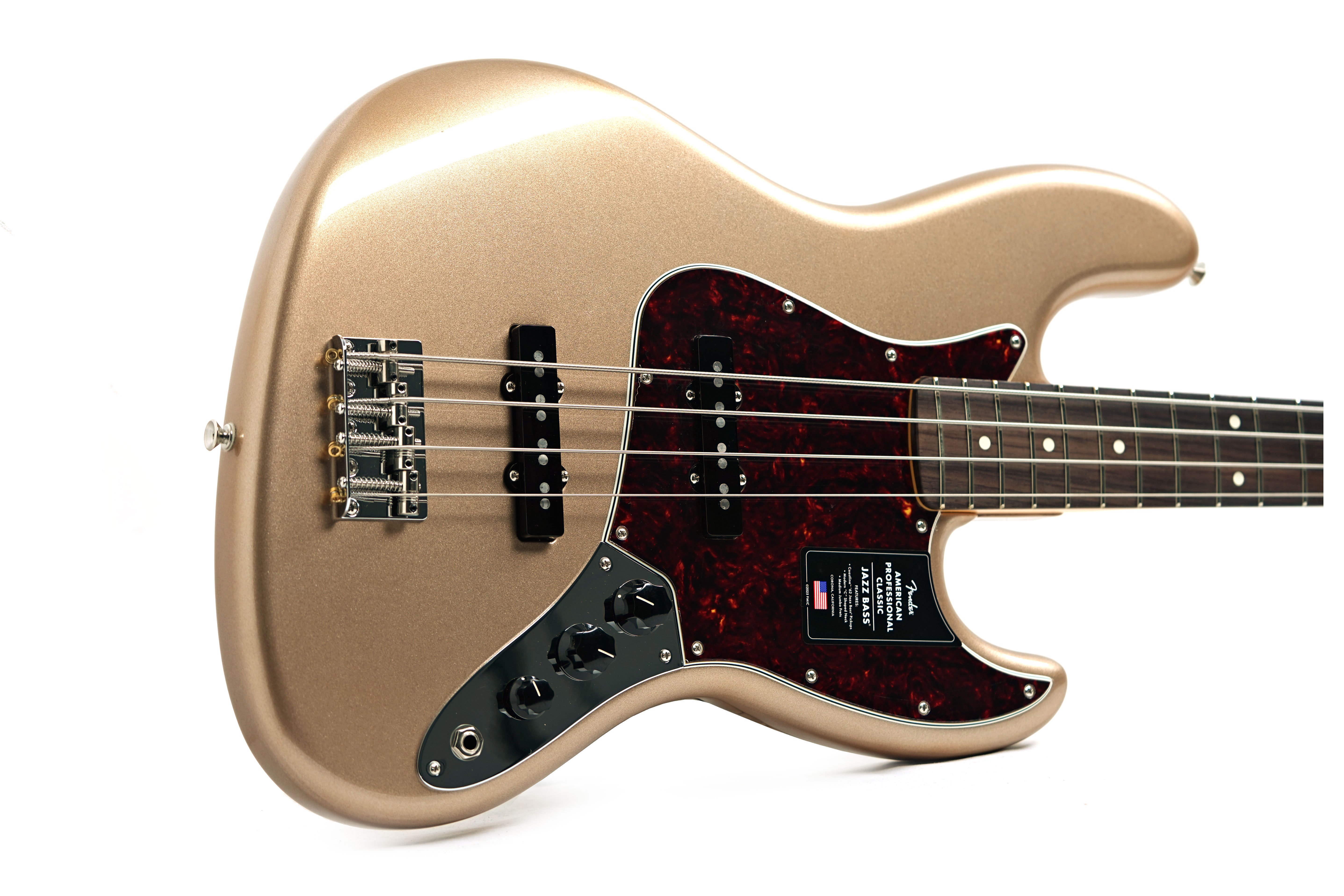 Fender American Professional Classic Jazz Bass Faded Firemist Gold Rosewood Fingerboard #US25070649