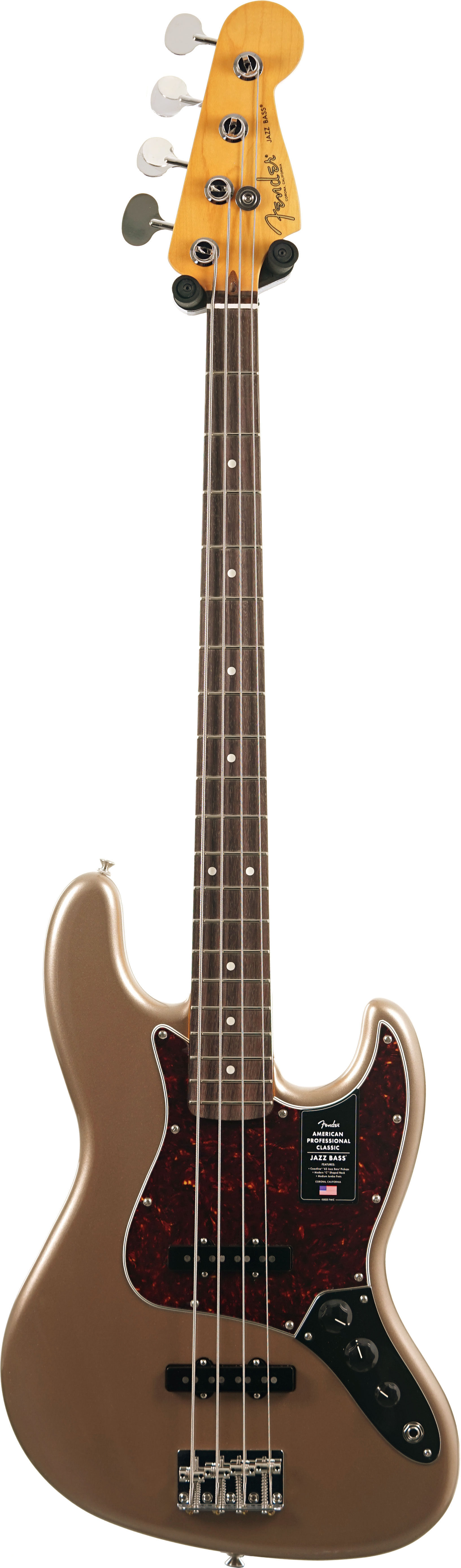 Fender American Professional Classic Jazz Bass Faded Firemist Gold Rosewood Fingerboard #US25071504