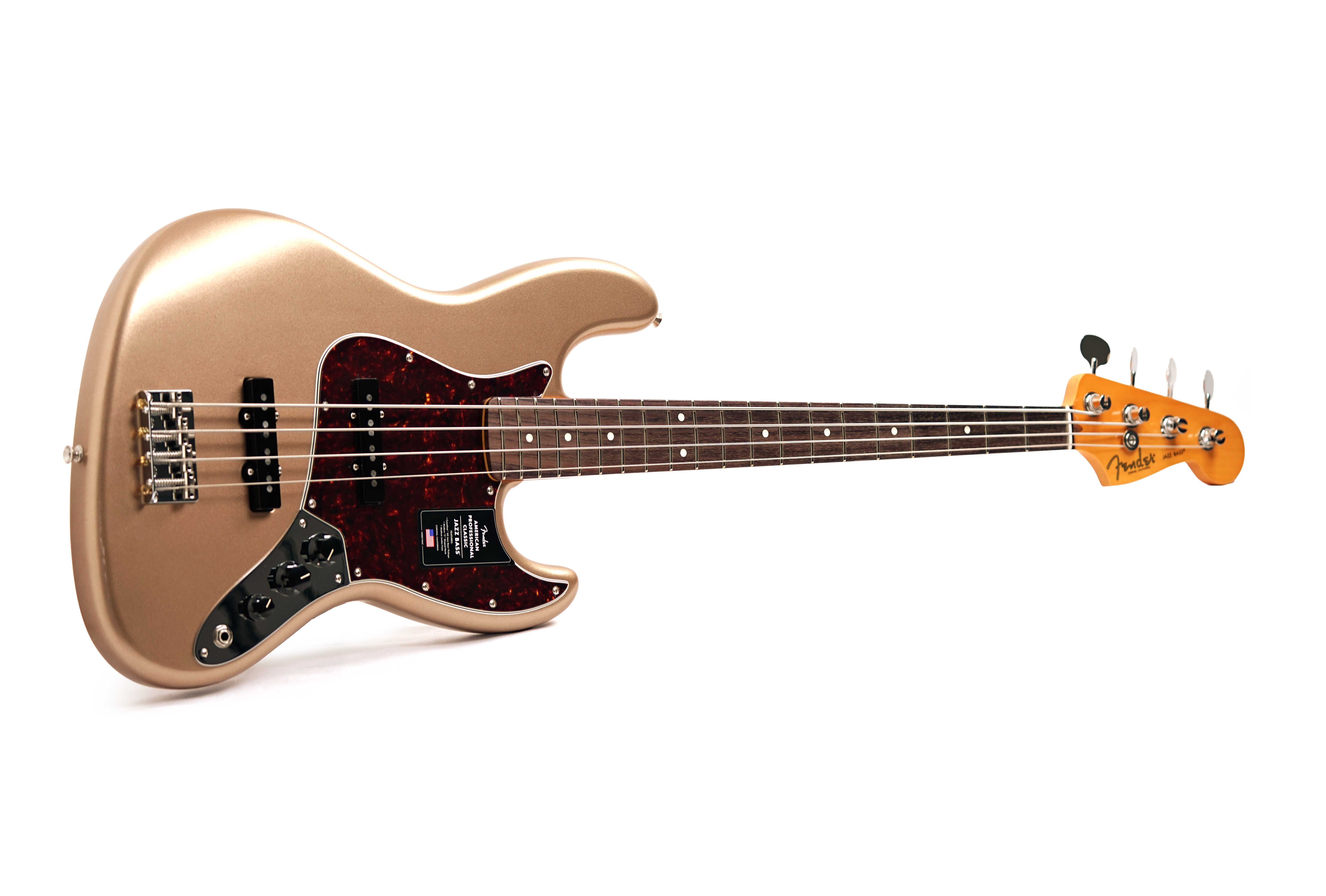 Fender American Professional Classic Jazz Bass Faded Firemist Gold Rosewood Fingerboard #US25071504