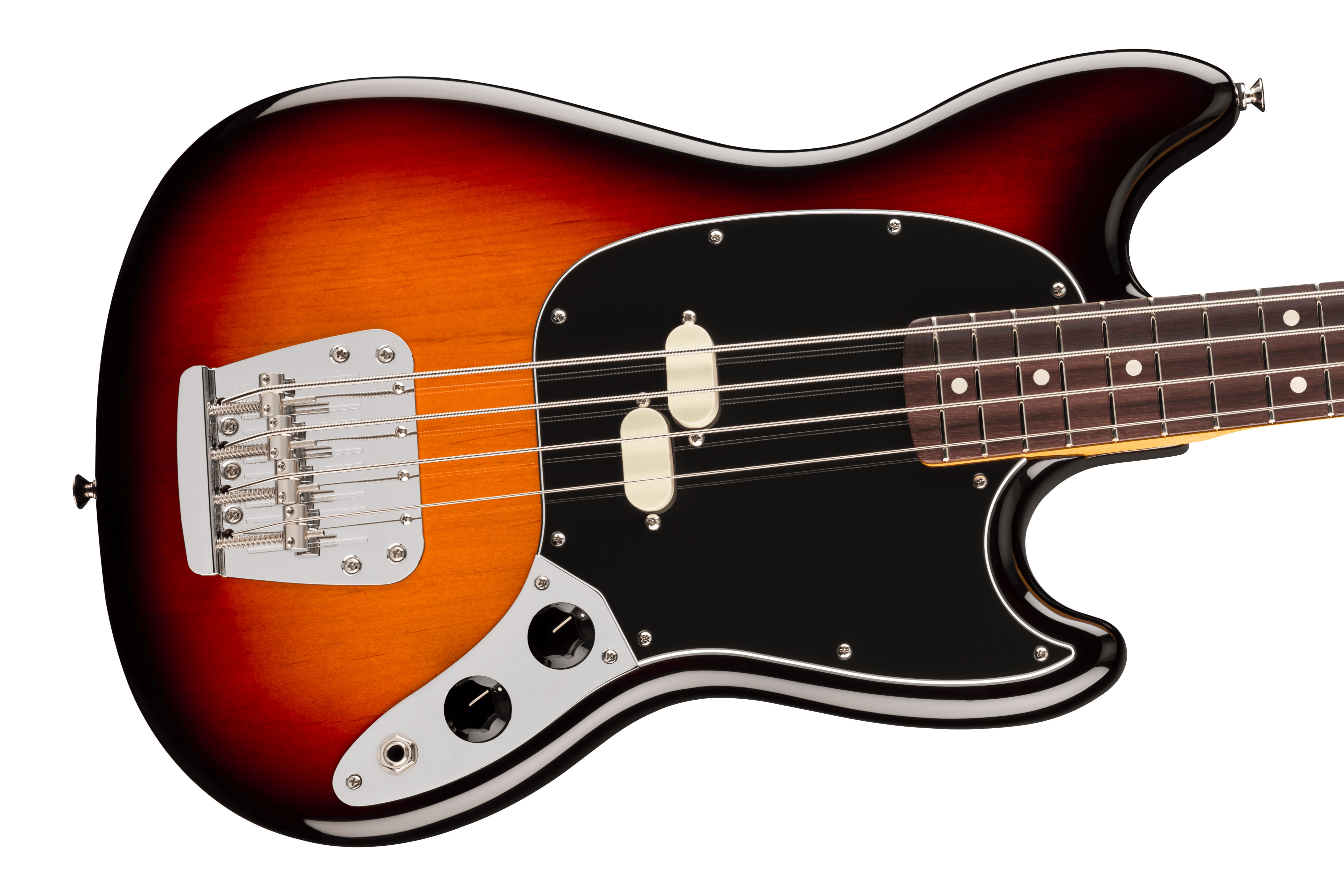 Fender American Professional Classic Mustang Short Scale Bass 3-Colour Sunburst Rosewood Fingerboard