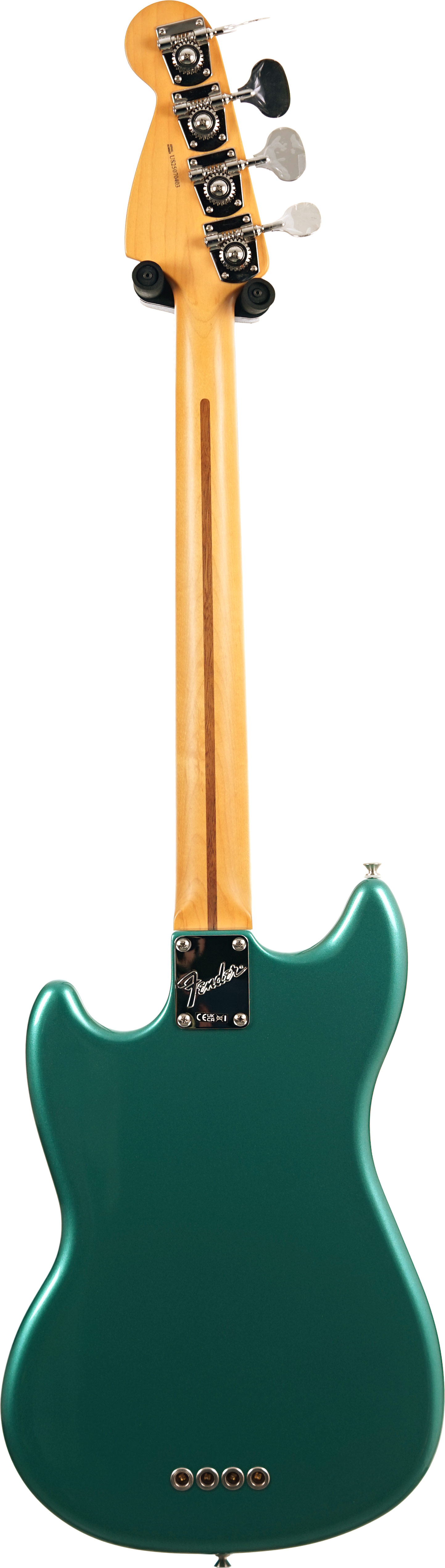 Fender American Professional Classic Mustang Short Scale Bass Faded Sherwood Green Metallic Rosewood Fingerboard #US25070403