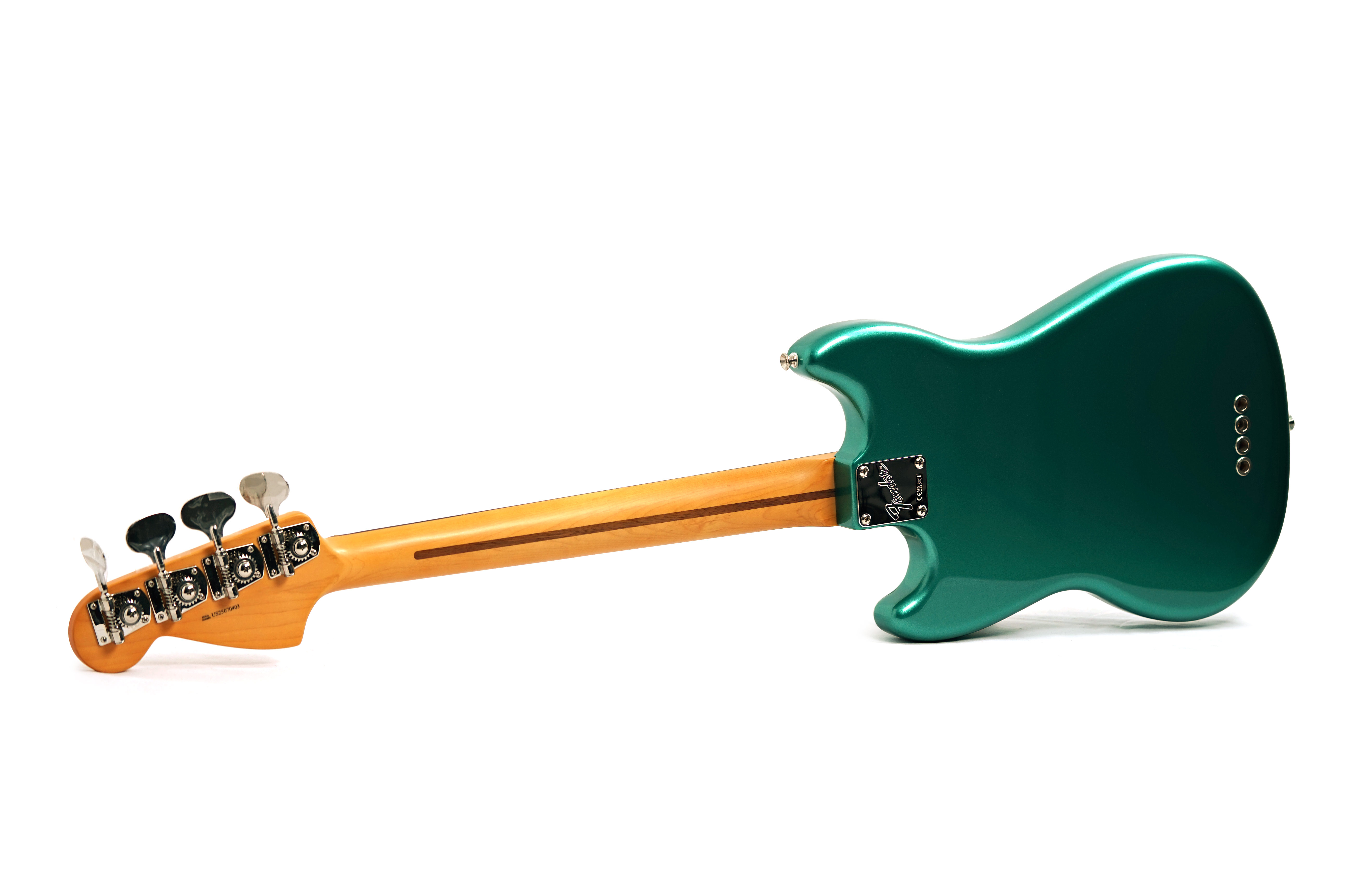 Fender American Professional Classic Mustang Short Scale Bass Faded Sherwood Green Metallic Rosewood Fingerboard #US25070403