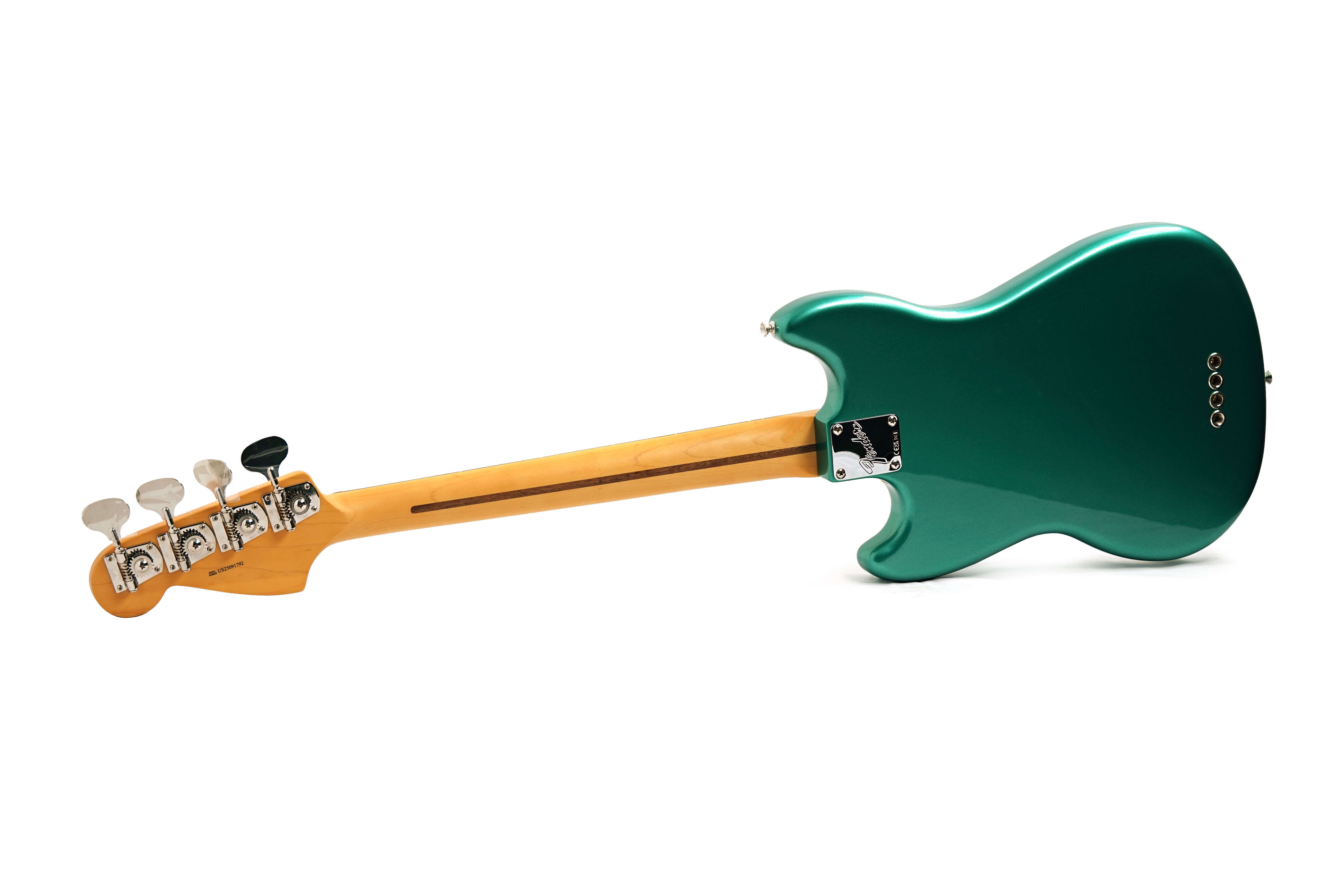 Fender American Professional Classic Mustang Short Scale Bass Faded Sherwood Green Metallic Rosewood Fingerboard #US25091792