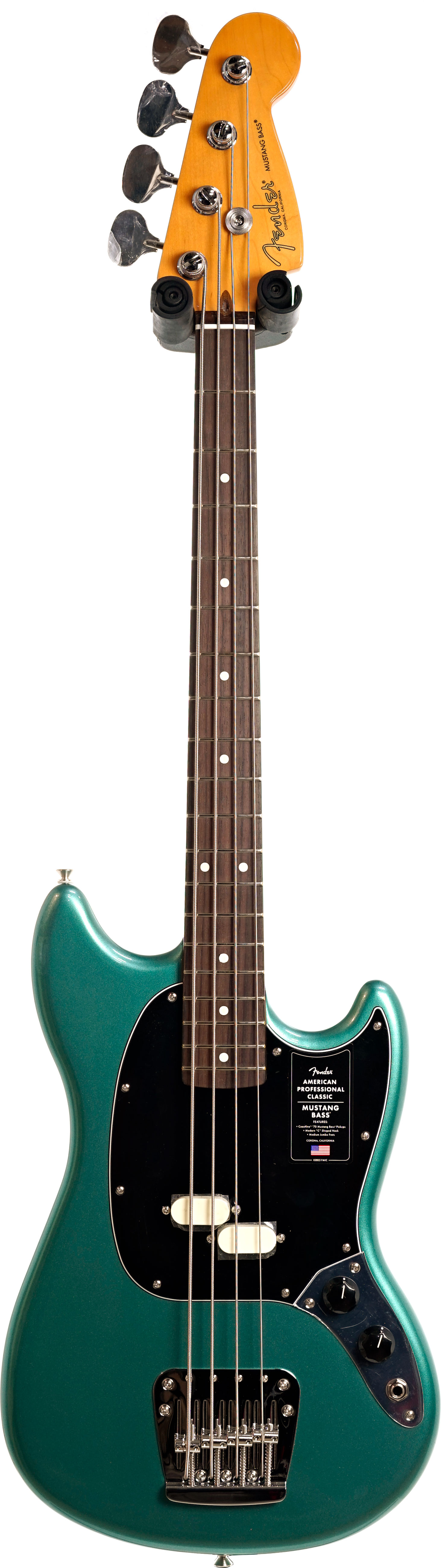 Fender American Professional Classic Mustang Bass Faded Sherwood Green Metallic Rosewood Fingerboard (Nearly New) #US25099070