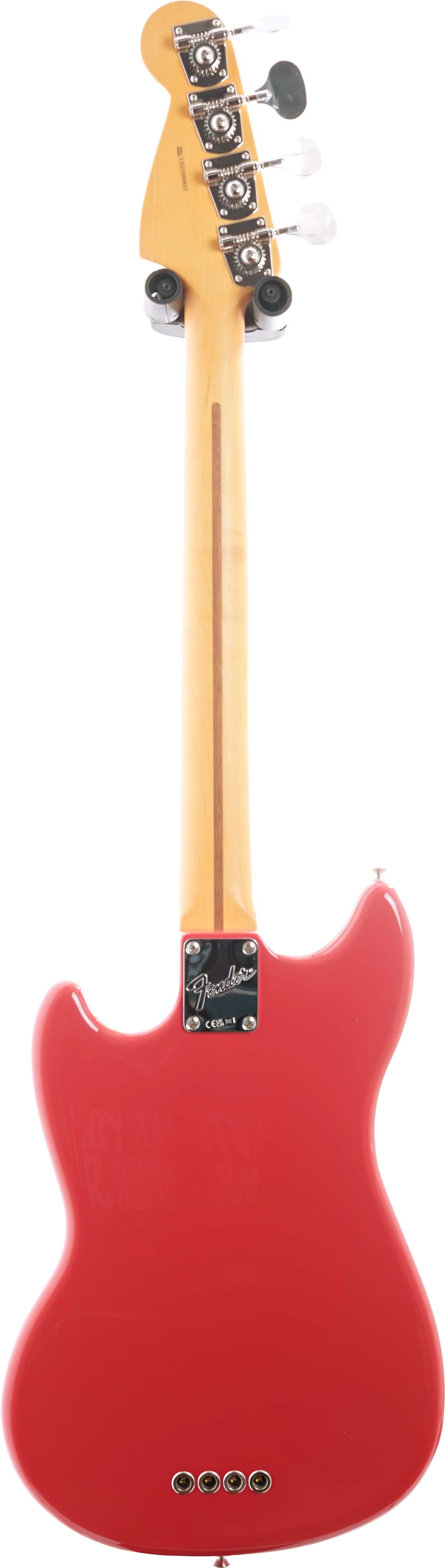 Fender American Professional Classic Mustang Short Scale Bass Faded Dakota Red Maple Fingerboard #US25099855