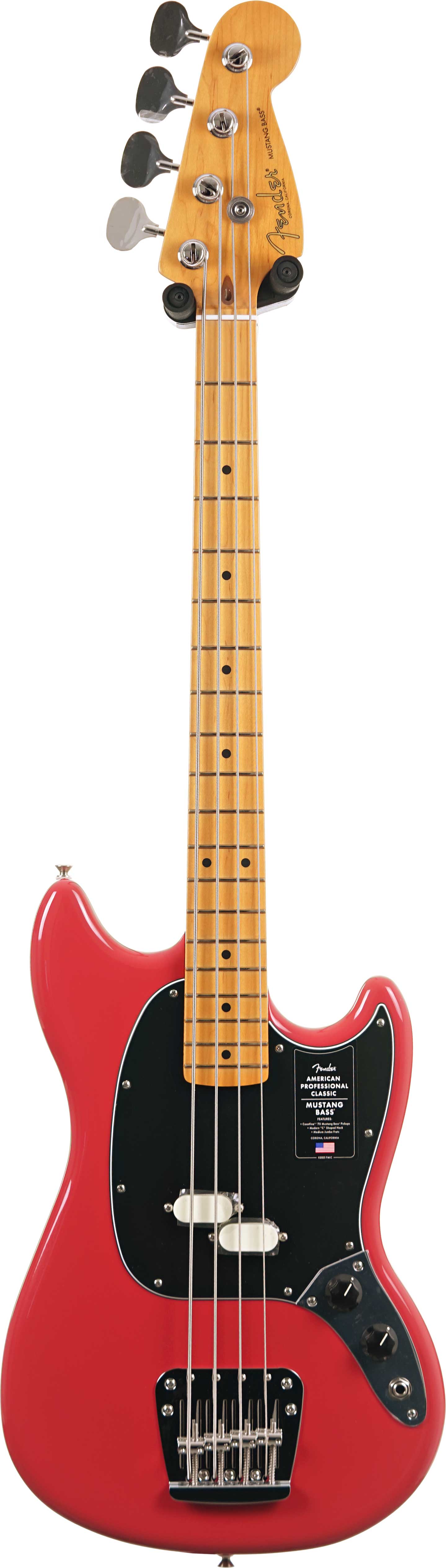 Fender American Professional Classic Mustang Short Scale Bass Faded Dakota Red Maple Fingerboard (Nearly New) #US25091196