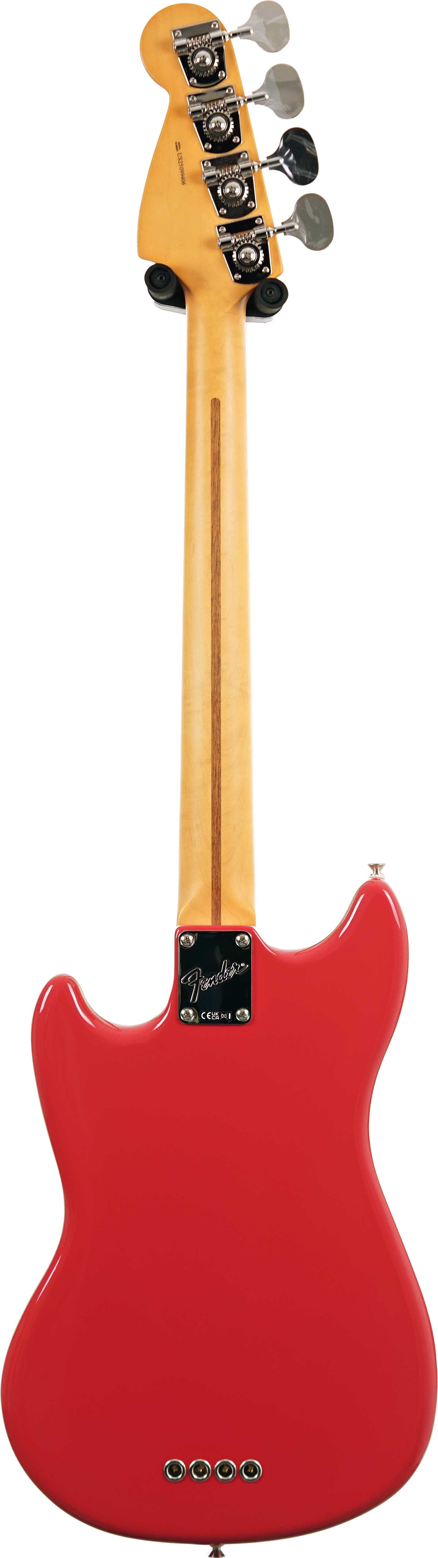 Fender American Professional Classic Mustang Short Scale Bass Faded Dakota Red Maple Fingerboard #US25099406