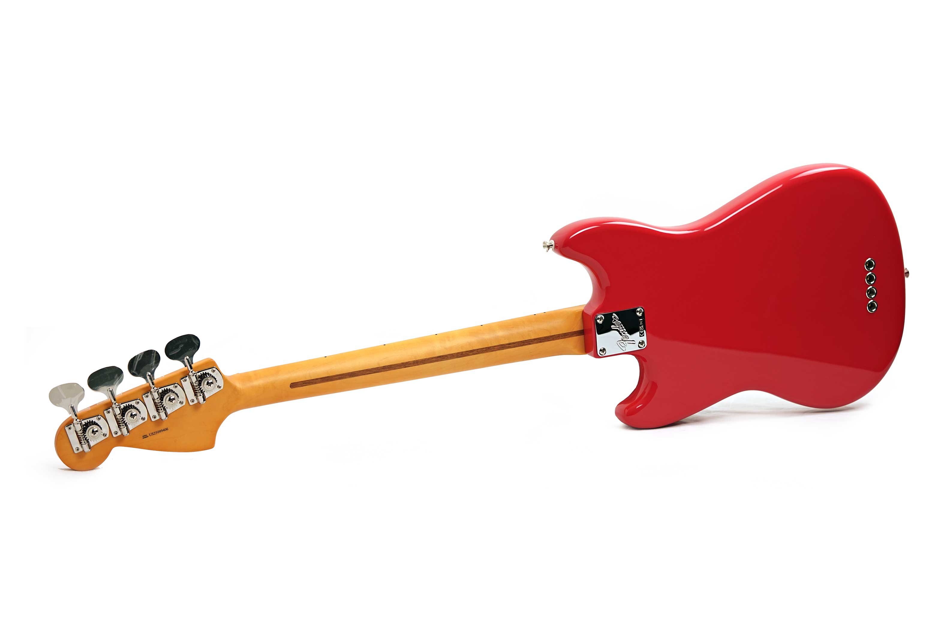 Fender American Professional Classic Mustang Short Scale Bass Faded Dakota Red Maple Fingerboard #US25099406
