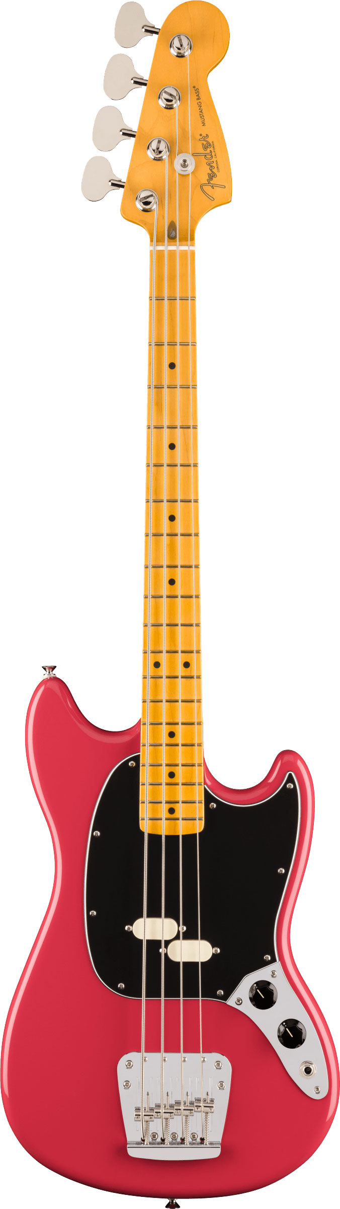 Fender American Professional Classic Mustang Short Scale Bass Faded Dakota Red Maple Fingerboard