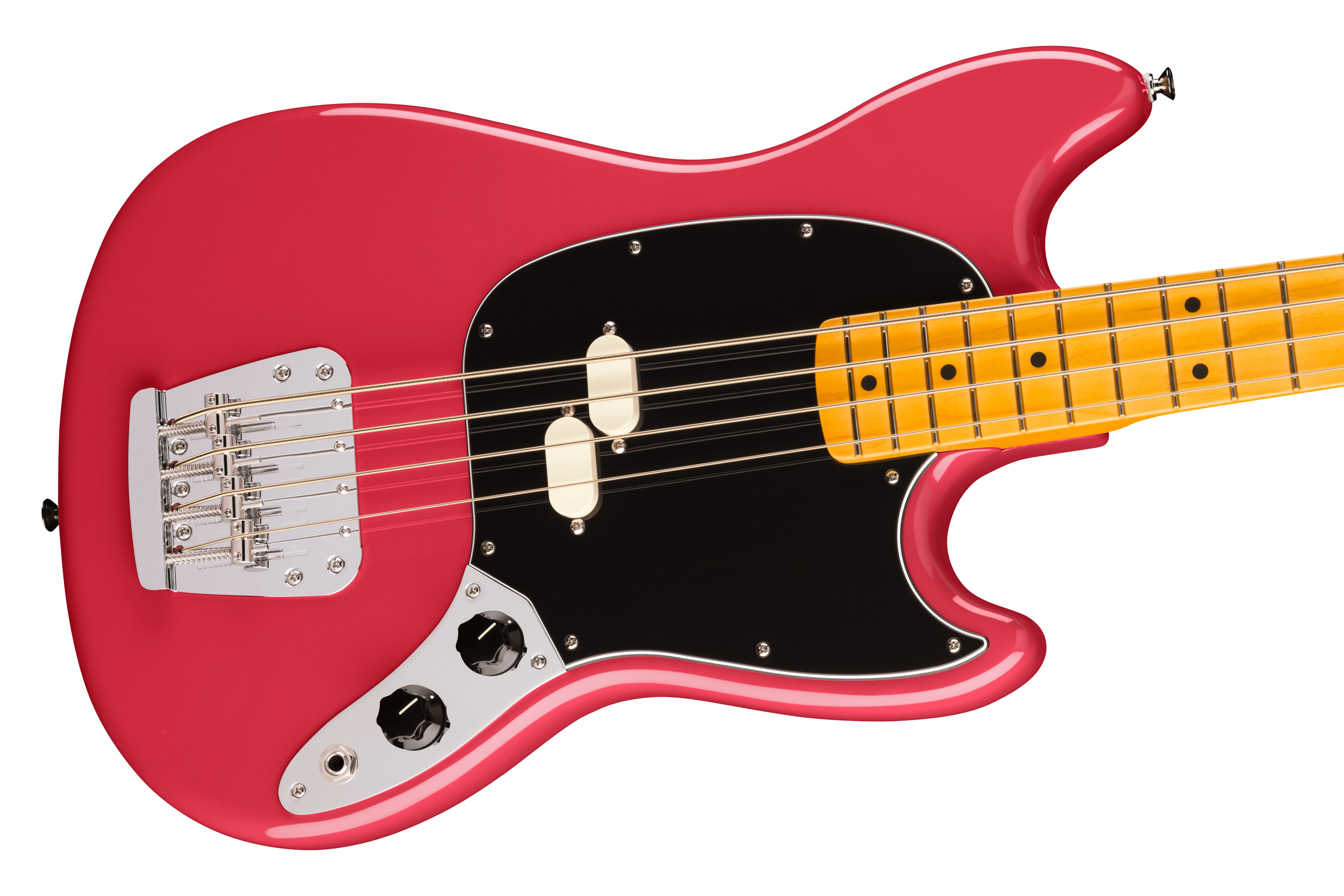 Fender American Professional Classic Mustang Short Scale Bass Faded Dakota Red Maple Fingerboard