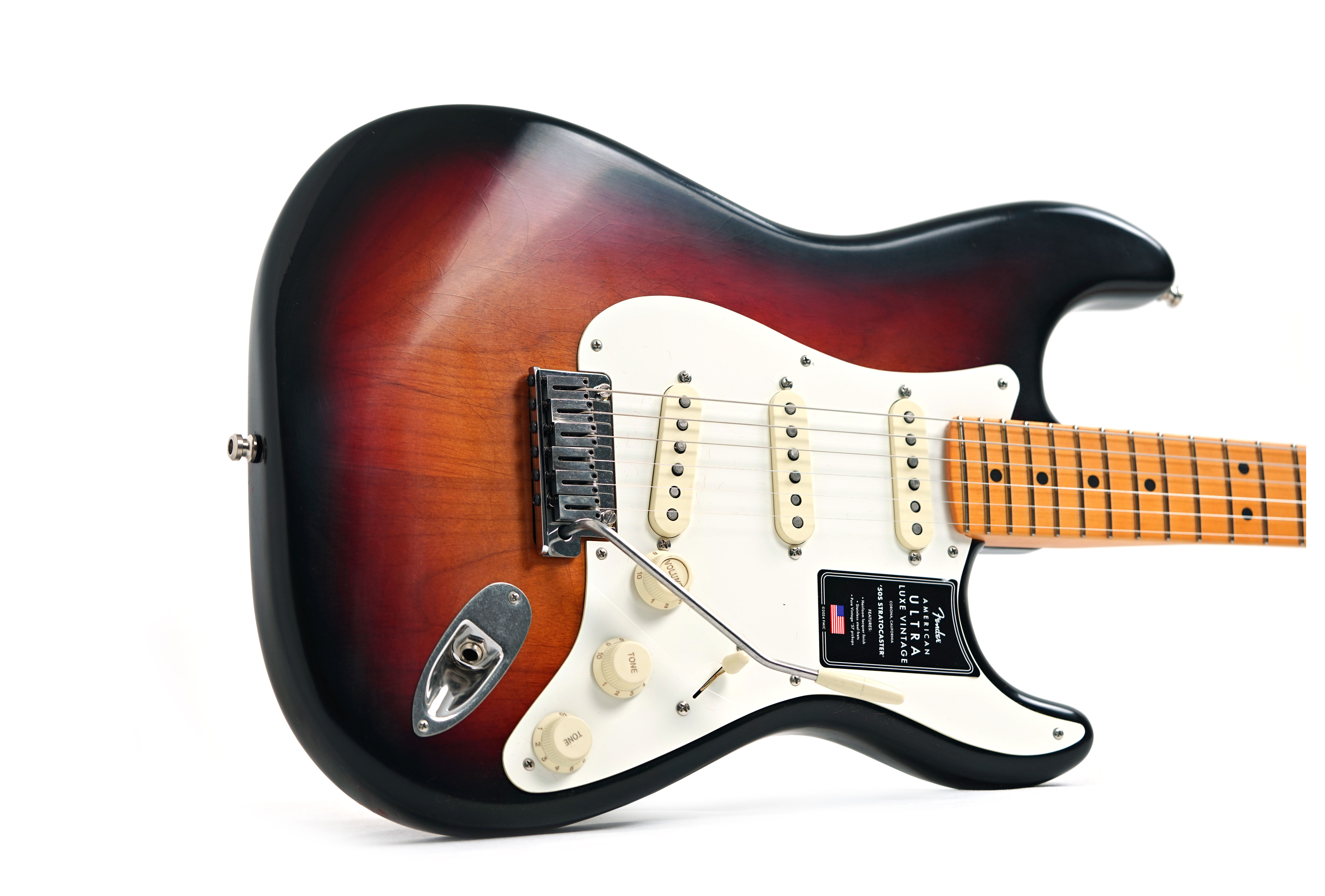 Fender American Ultra Luxe Vintage 50s Stratocaster 3 Colour Sunburst #US25014149