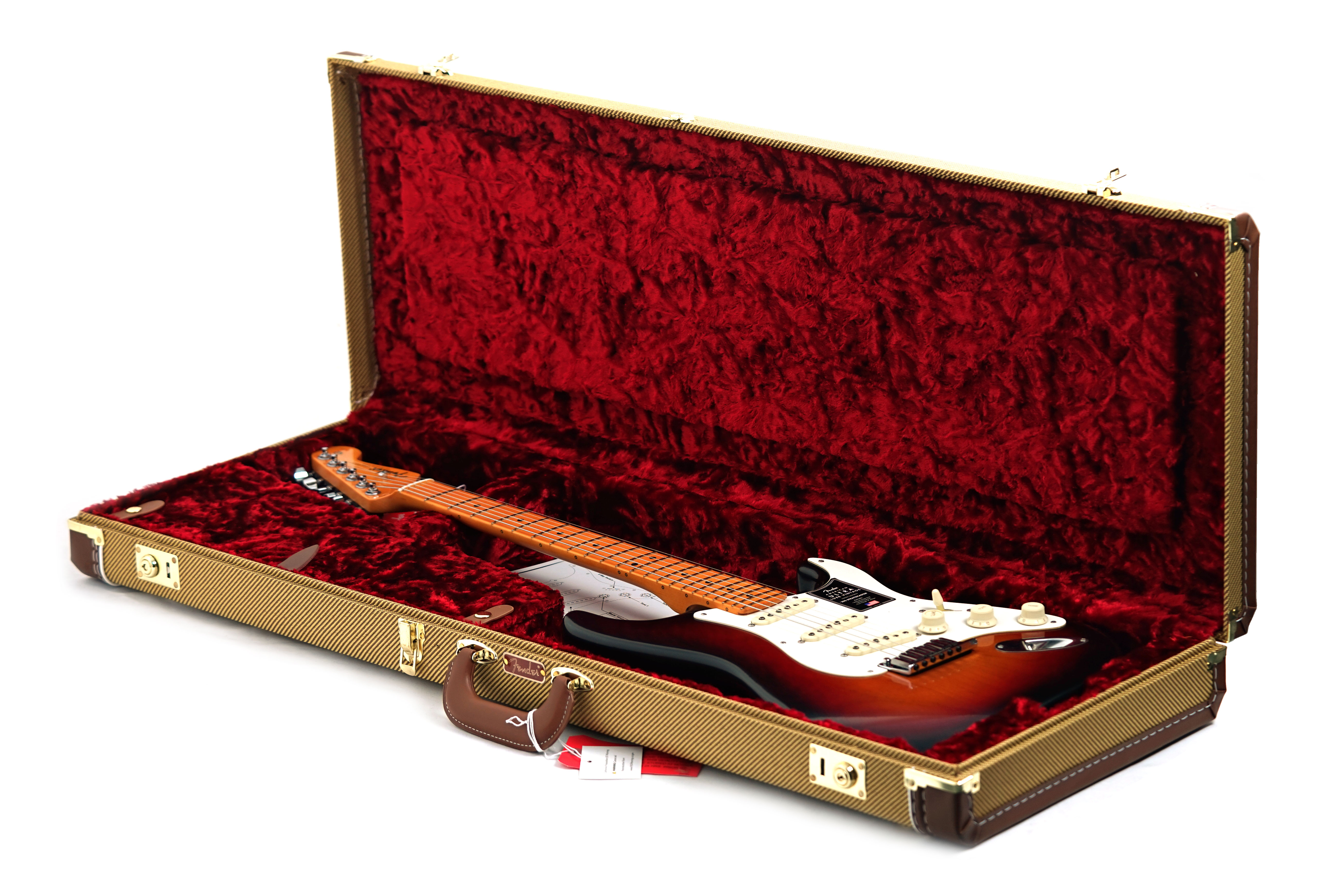 Fender American Ultra Luxe Vintage 50s Stratocaster 3 Colour Sunburst #US25014149