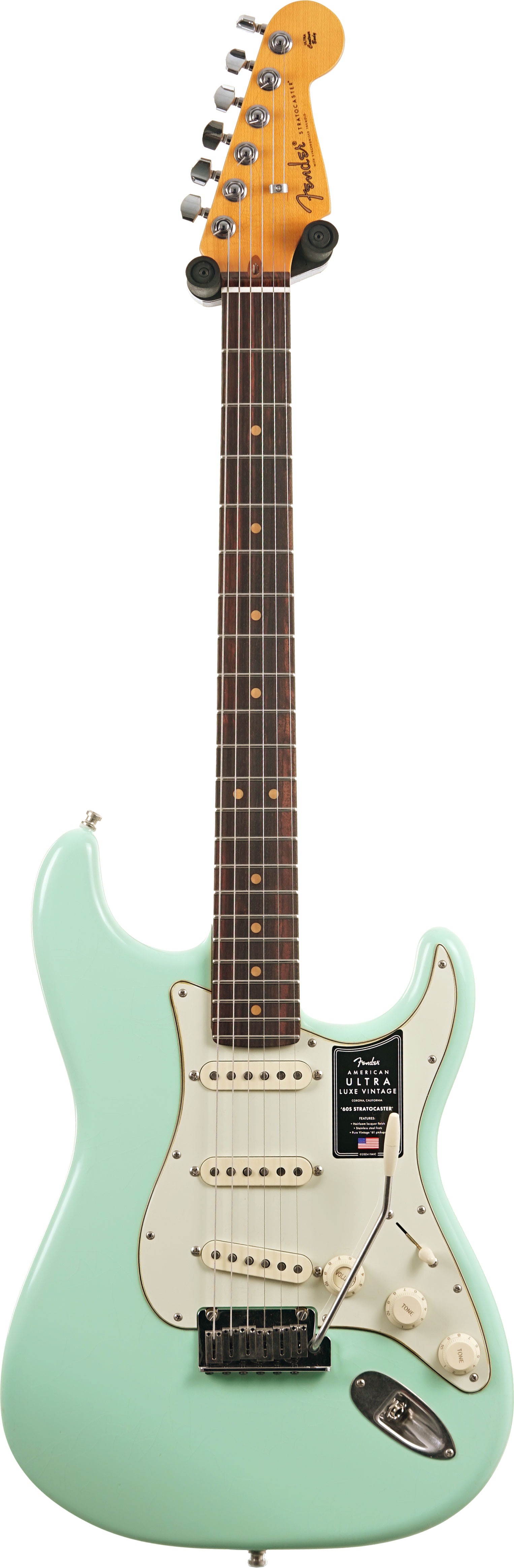 Fender American Ultra Luxe Vintage 60s Stratocaster Surf Green (Nearly New) #US25005435