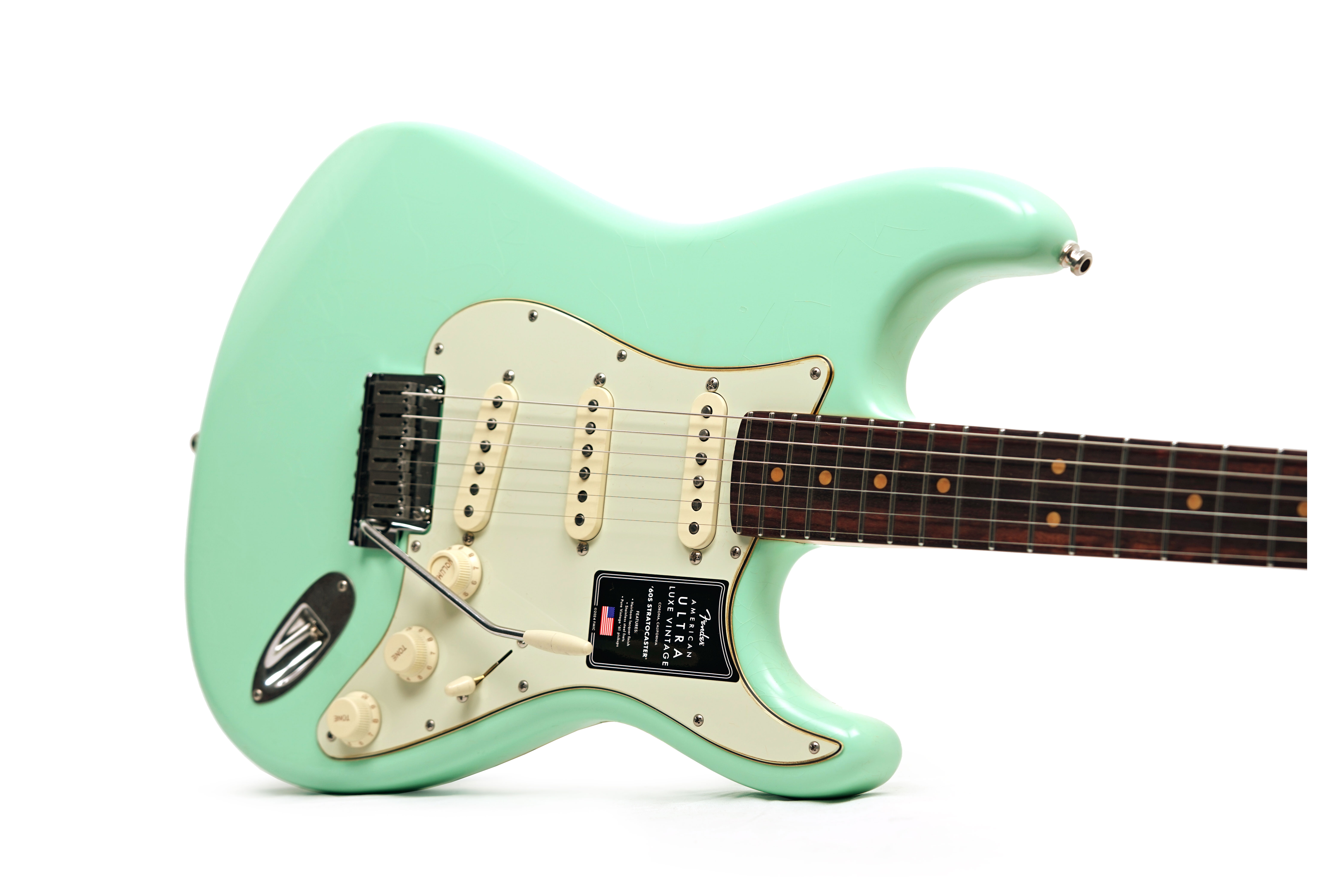 Fender American Ultra Luxe Vintage 60s Stratocaster Surf Green (Nearly New) #US25005435