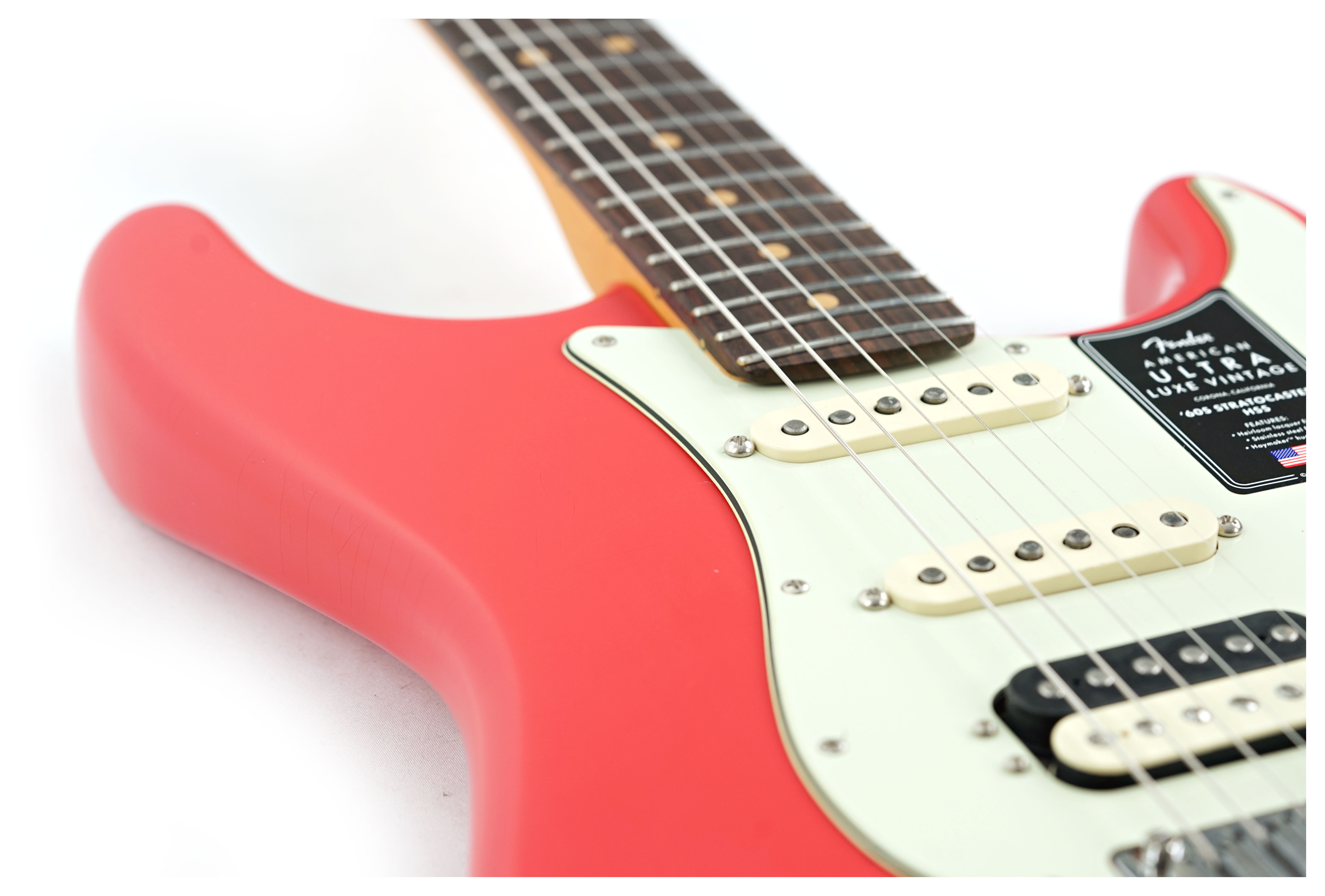 Fender American Ultra Luxe Vintage 60s Stratocaster HSS Fiesta Red #US25005082