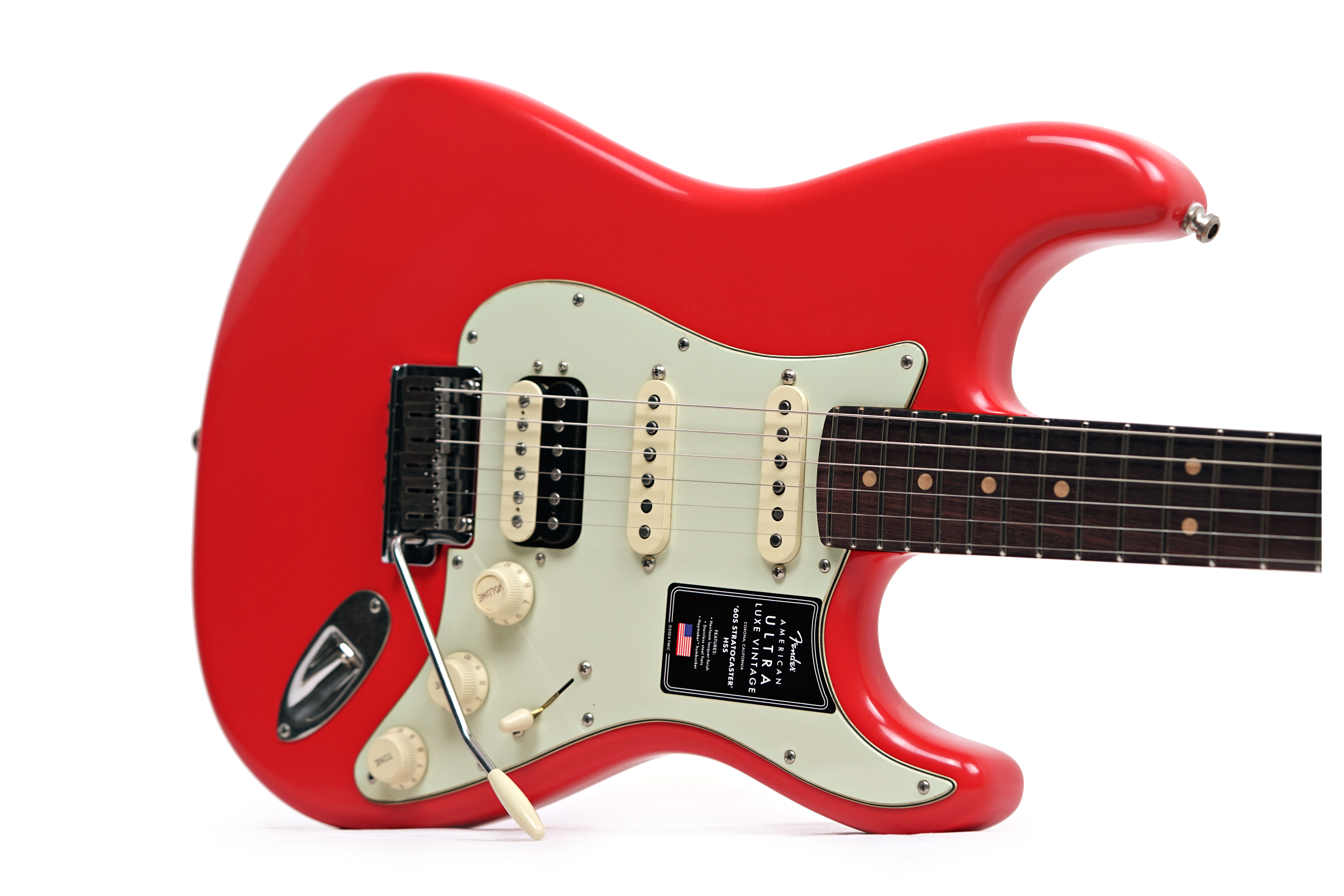 Fender American Ultra Luxe Vintage 60s Stratocaster HSS Fiesta Red #US25034389