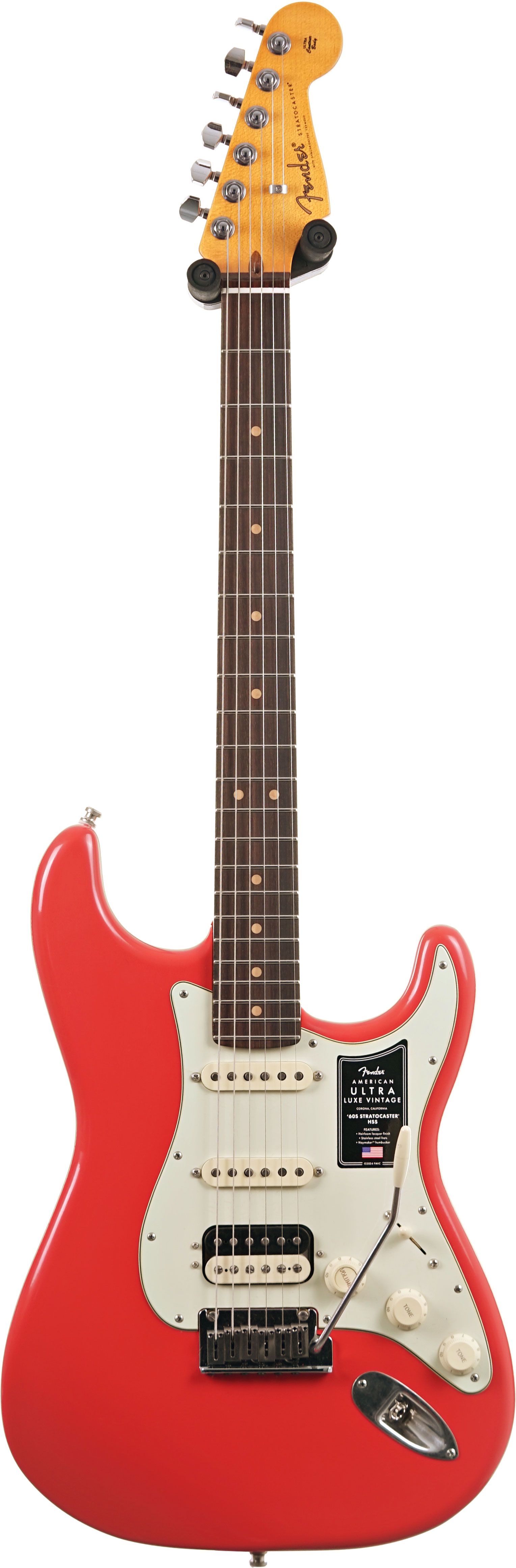 Fender American Ultra Luxe Vintage 60s Stratocaster HSS Fiesta Red (Ex-Demo) #US25032492