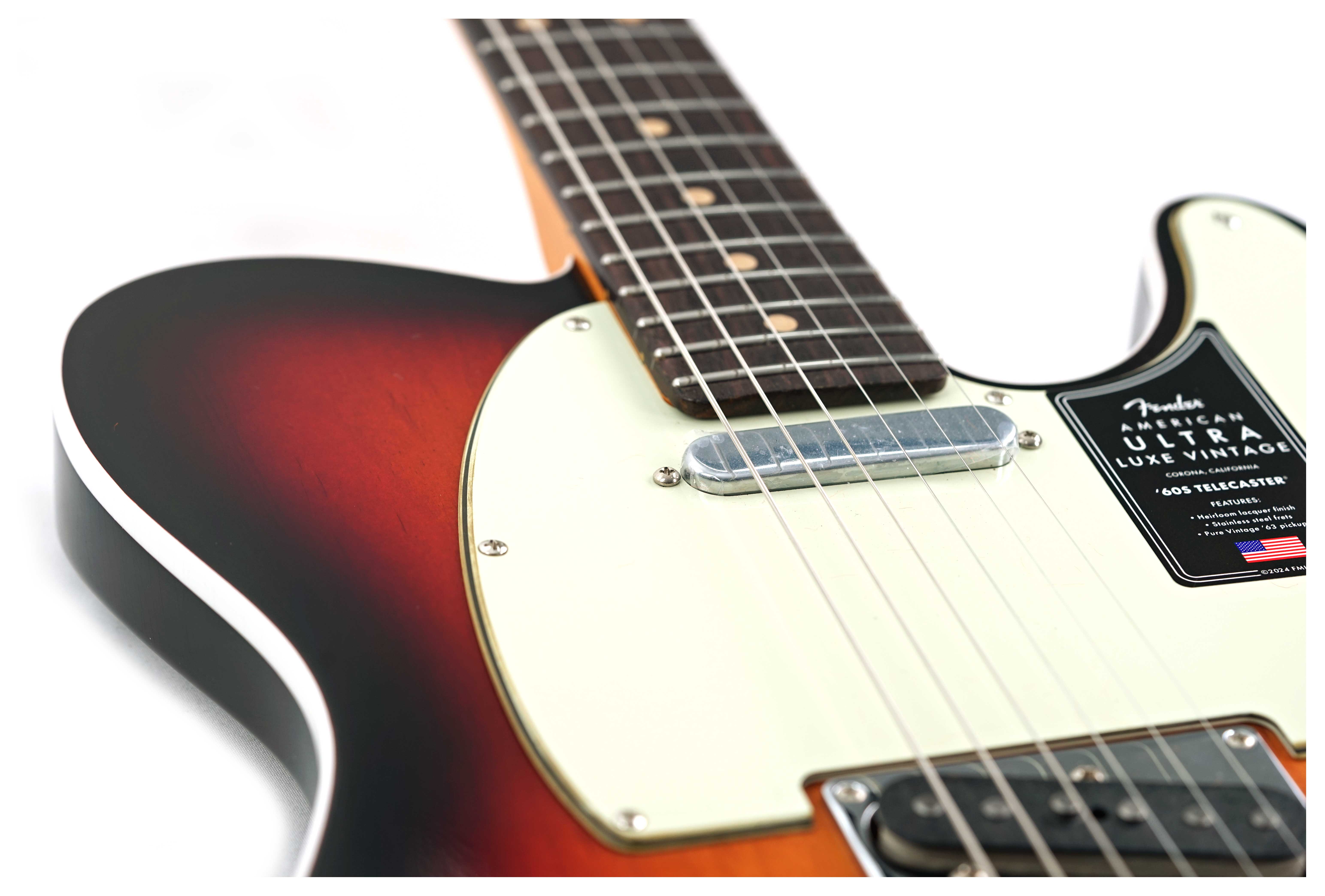 Fender American Ultra Luxe Vintage 60s Custom Telecaster 3 Colour Sunburst #US25007519