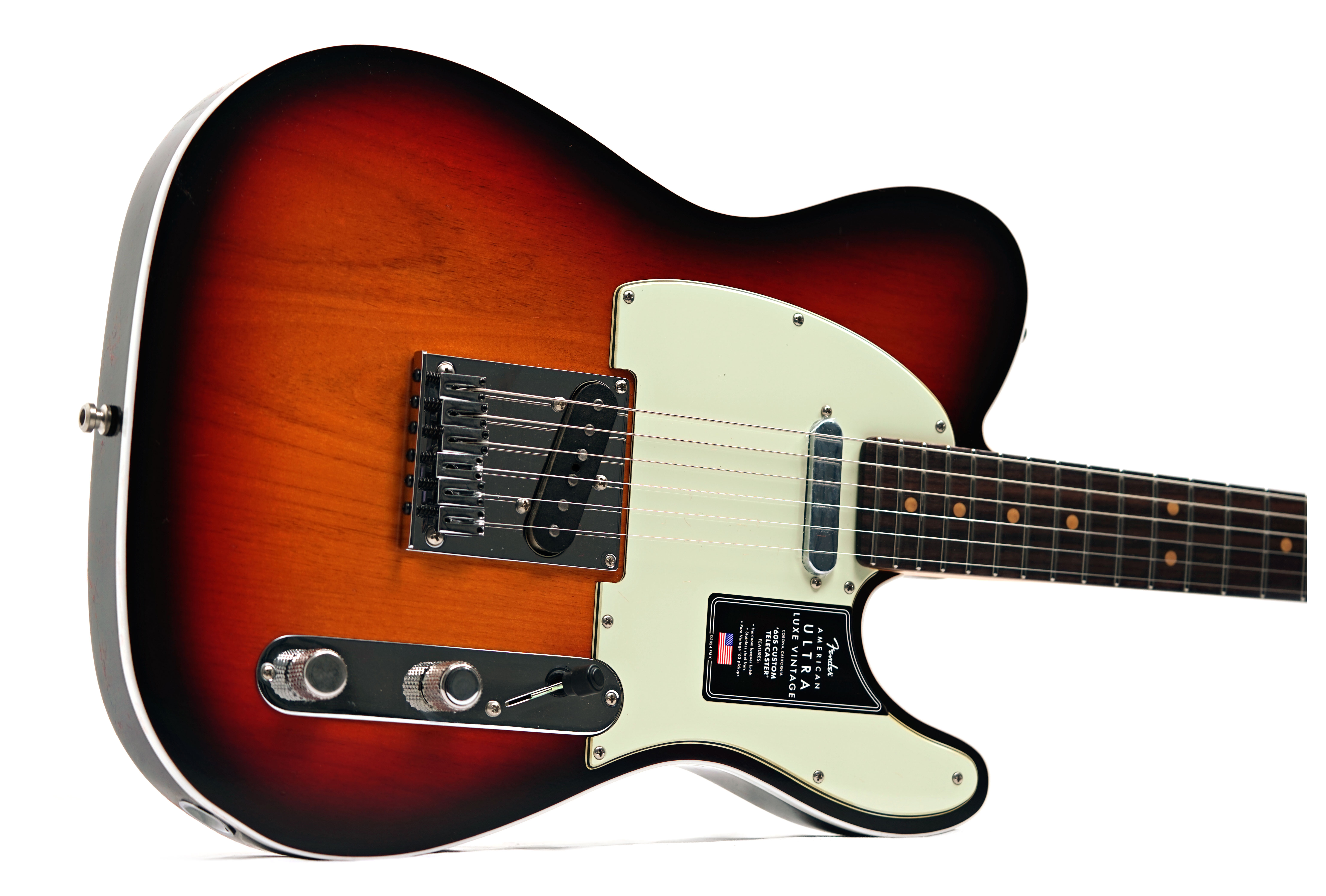 Fender American Ultra Luxe Vintage 60s Custom Telecaster 3 Colour Sunburst #US25024056