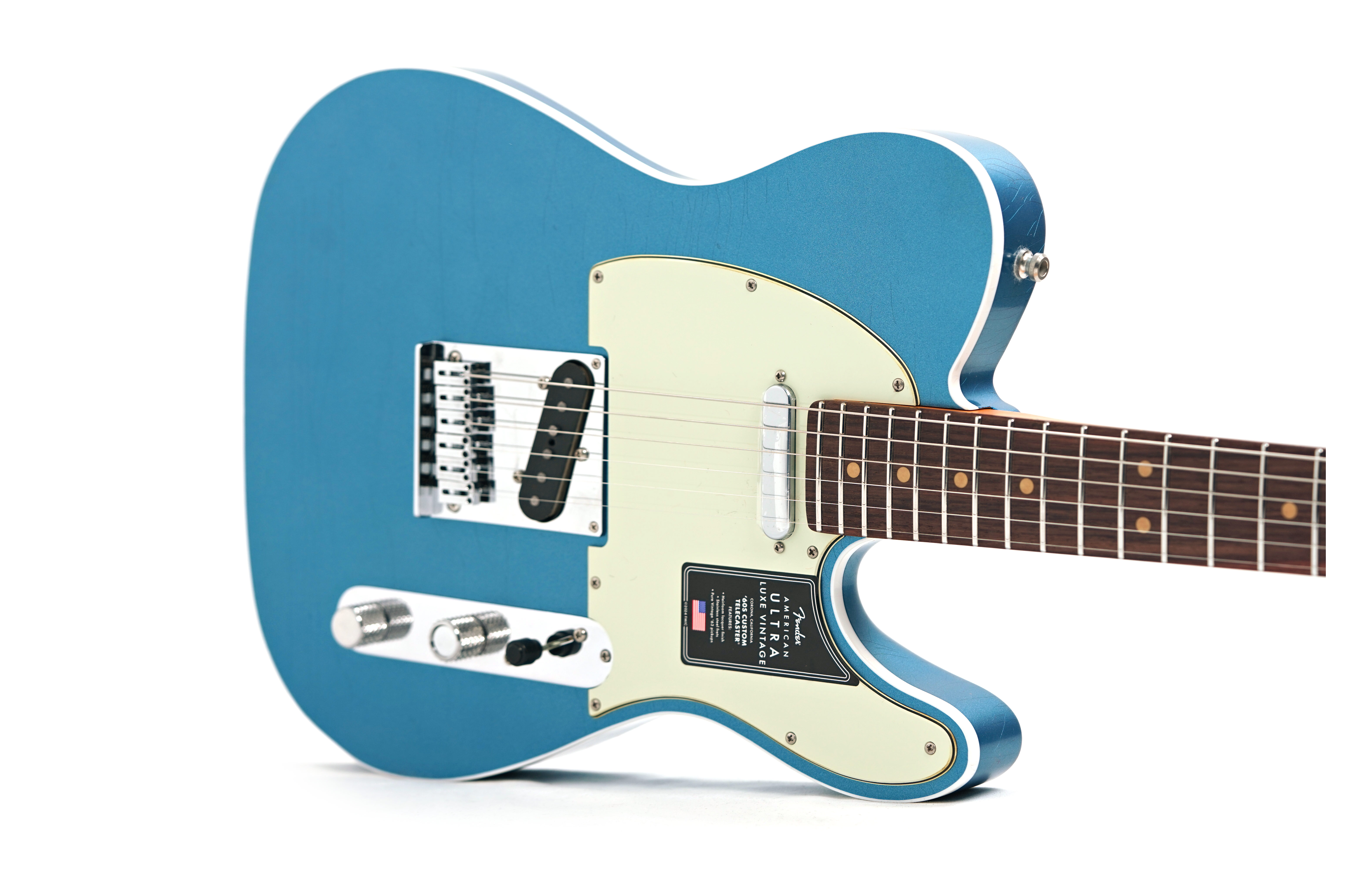Fender American Ultra Luxe Vintage 60s Custom Telecaster Lake Placid Blue #US25022688