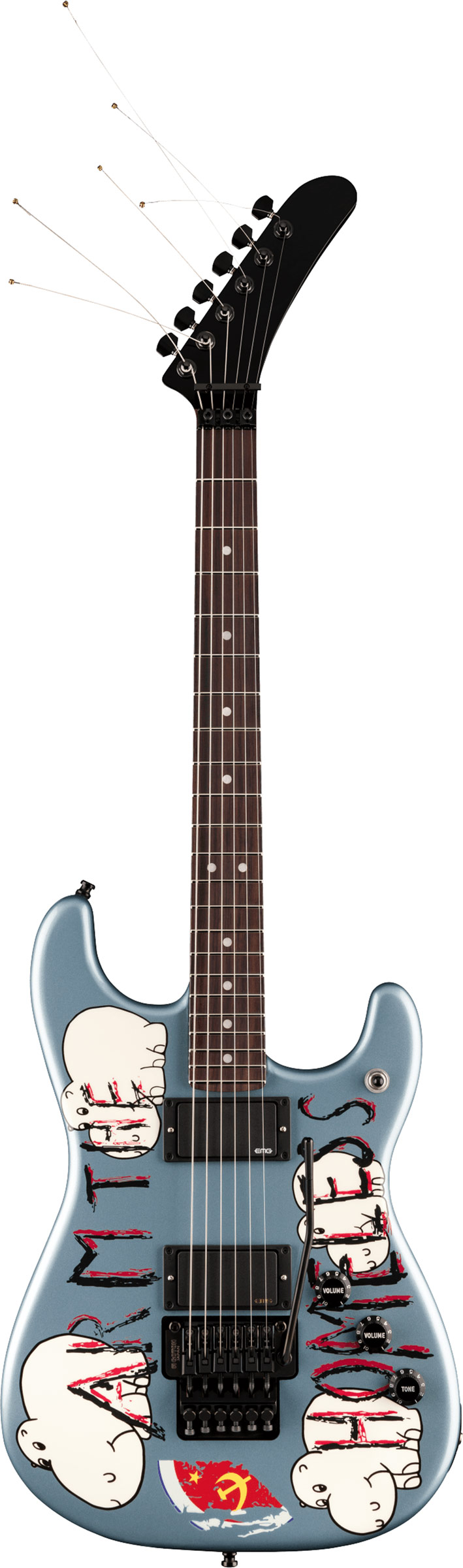 Fender Tom Morello Arm the Homeless Stratocaster Blue Ice Metallic Rosewood Fingerboard