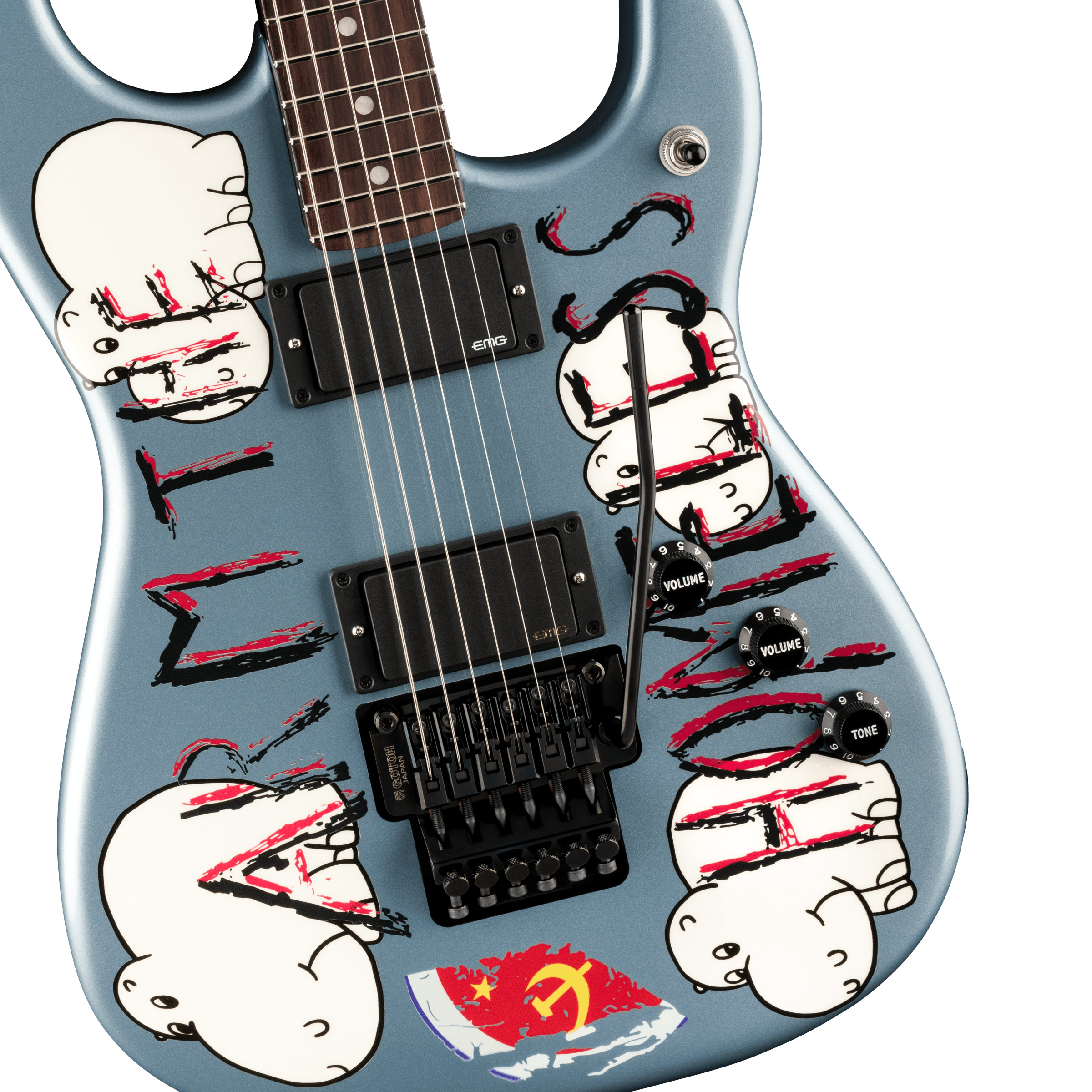 Fender Tom Morello Arm the Homeless Stratocaster Blue Ice Metallic Rosewood Fingerboard