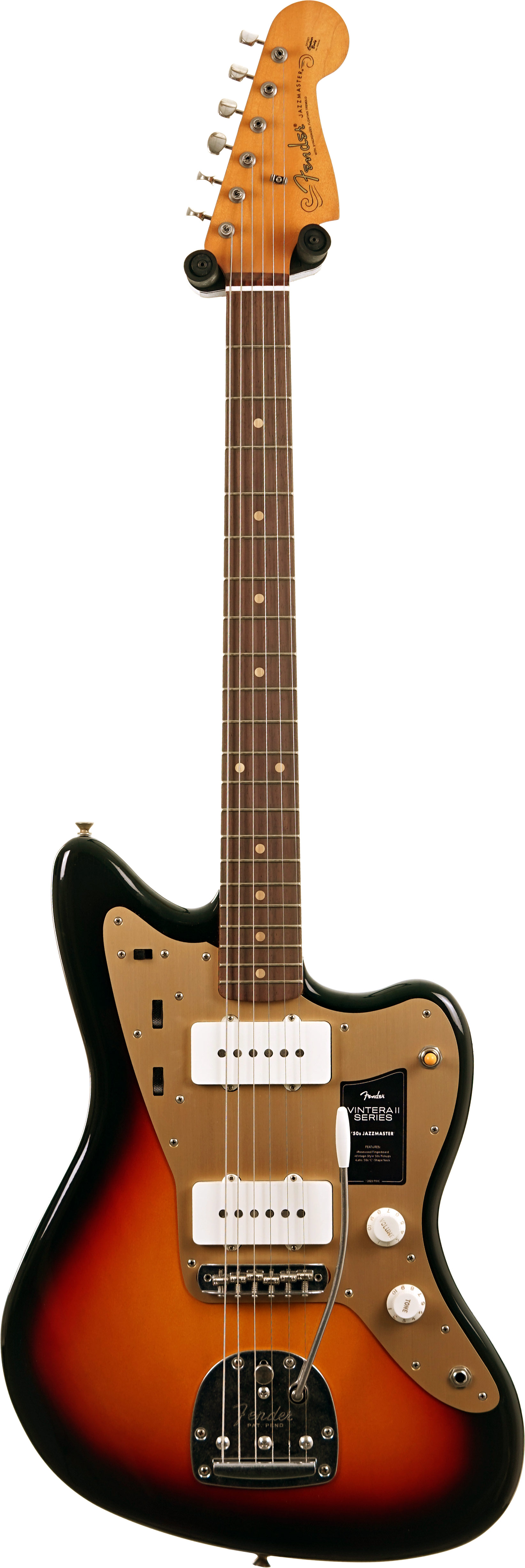 Fender Limited Edition Vintera II Road Worn '50s Jazzmaster Rosewood Fingerboard 3-Colour Sunburst #MX25156014