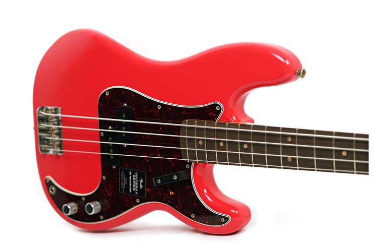Fender Limited Edition Vintera II Roadworn 60s Precision Bass Fiesta Red Rosewood Fingerboard #MX25096275 Fender Limited Edition Vintera II Roadworn 60s Precision Bass Fiesta Red Rosewood Fingerboard #MX25096275